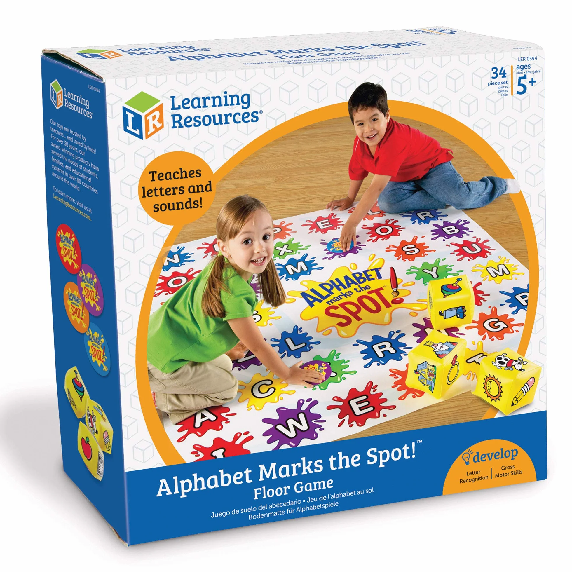 Learning Resources Alphabet Marks the Spot Gra Podłogowa 34 Części Zestaw Aktywności