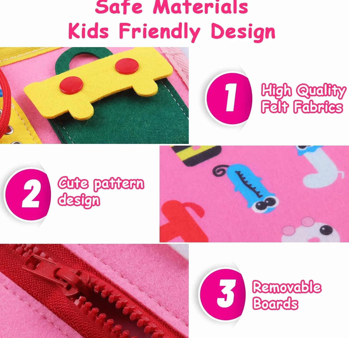 LATERN Busy Board Montessori zabawka edukacyjna tablica sensoryczna 28 x 21 cm