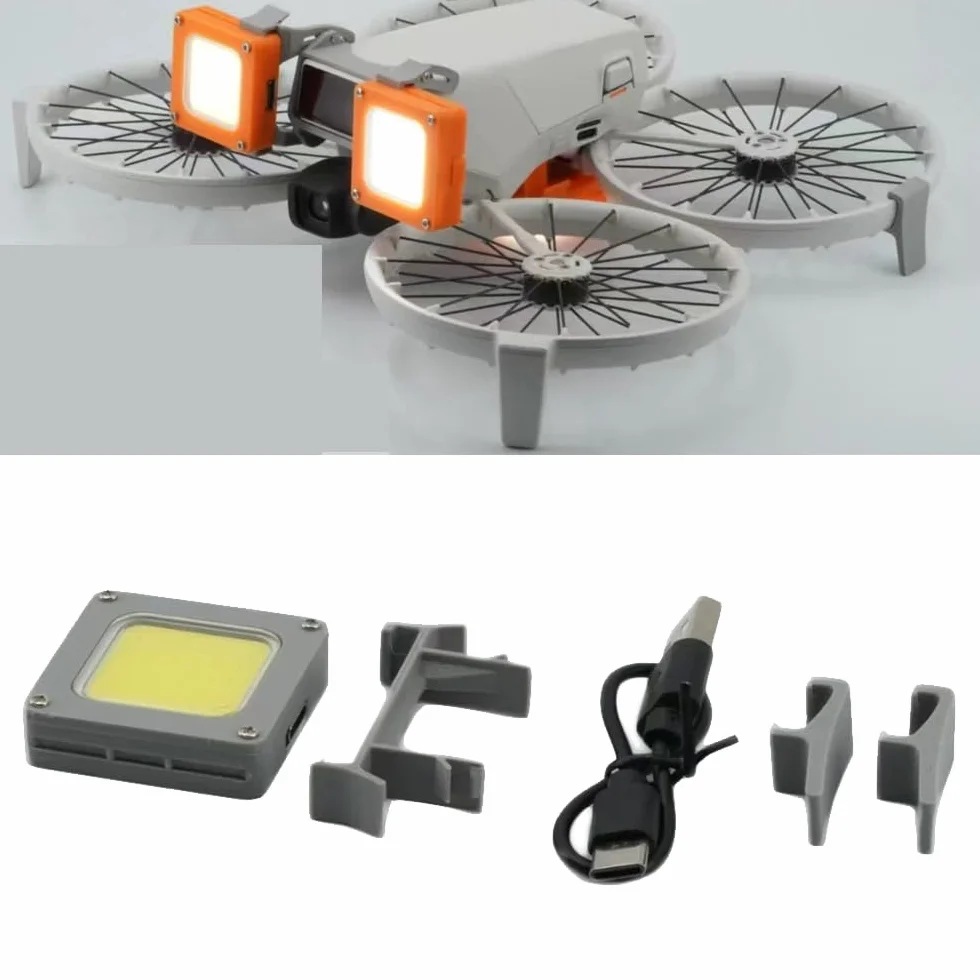 Wielofunkcyjna nocna lampka nawigacyjna do DJI Flip Light DIY kombinacja swobodnie dopasowana lampa błyskowa LED lampa sygnalizacyjna szperacz światło ostrzegawcze akcesoria do drona (dolna lampa