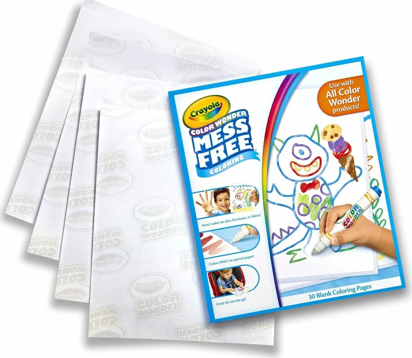 CRAYOLA Color Wonder zestaw ekonomiczny bez plam motyw przyjaciół zwierząt dla dzieci wiek 3-5 lat