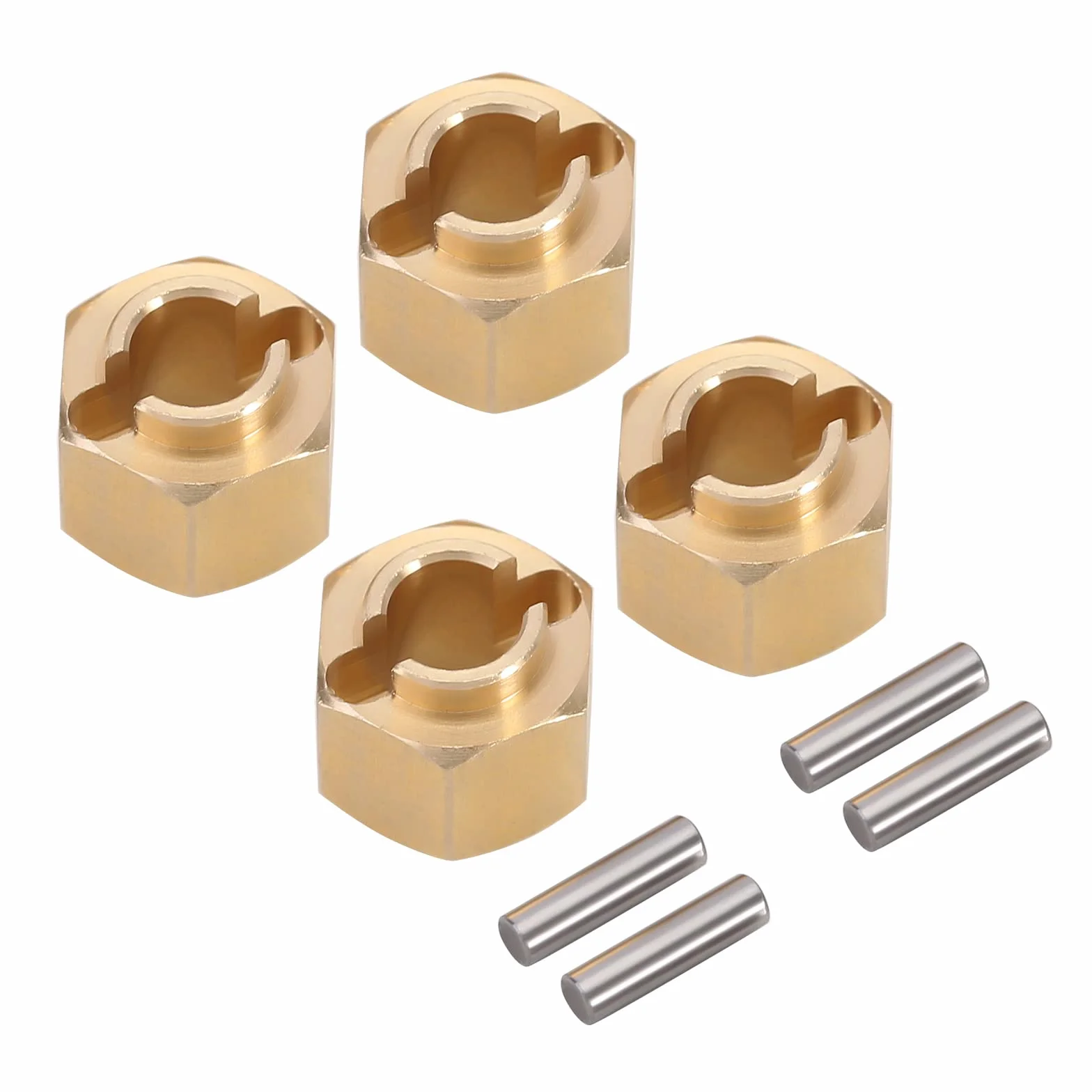 INJORA Mosiężna piasta sześciokątna koła 5 mm (+1 mm) adapter przedłużający do samochodu gąsienicowego 1/18 RC TRX4M części zamienne