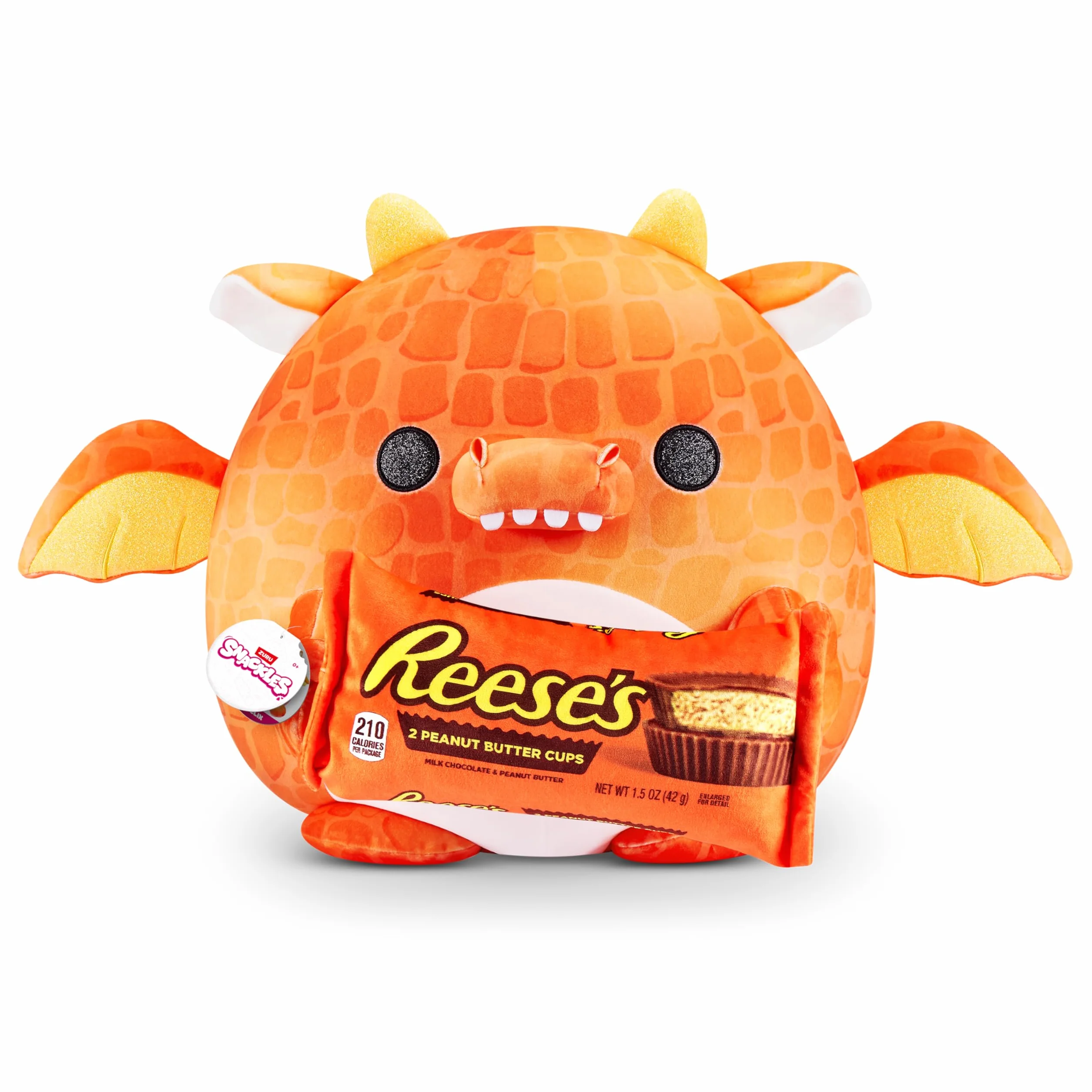 ZURU Snackles Super Size 35 cm plusz smok Reese Cuddly Squishy Comfort