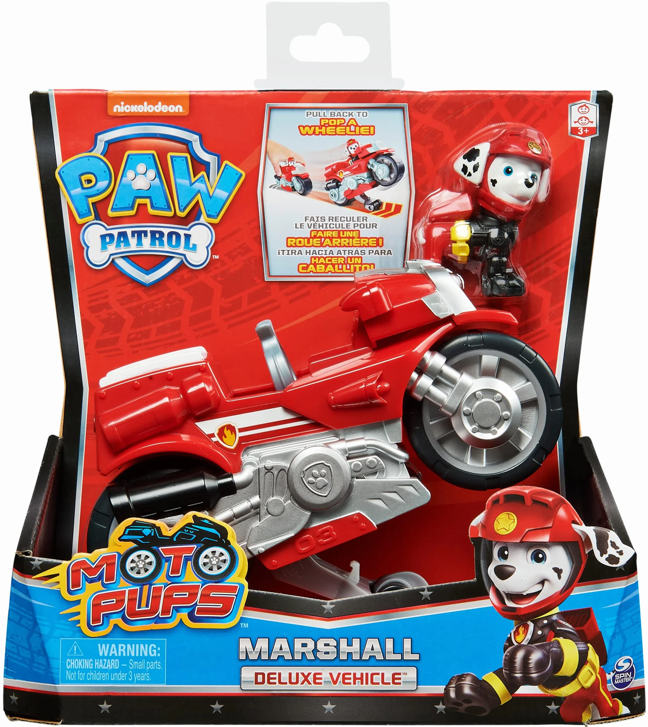 Paw Patrol Moto Pups motocykl z figurką do zabawy, od 3 lat, losowy wybór postaci