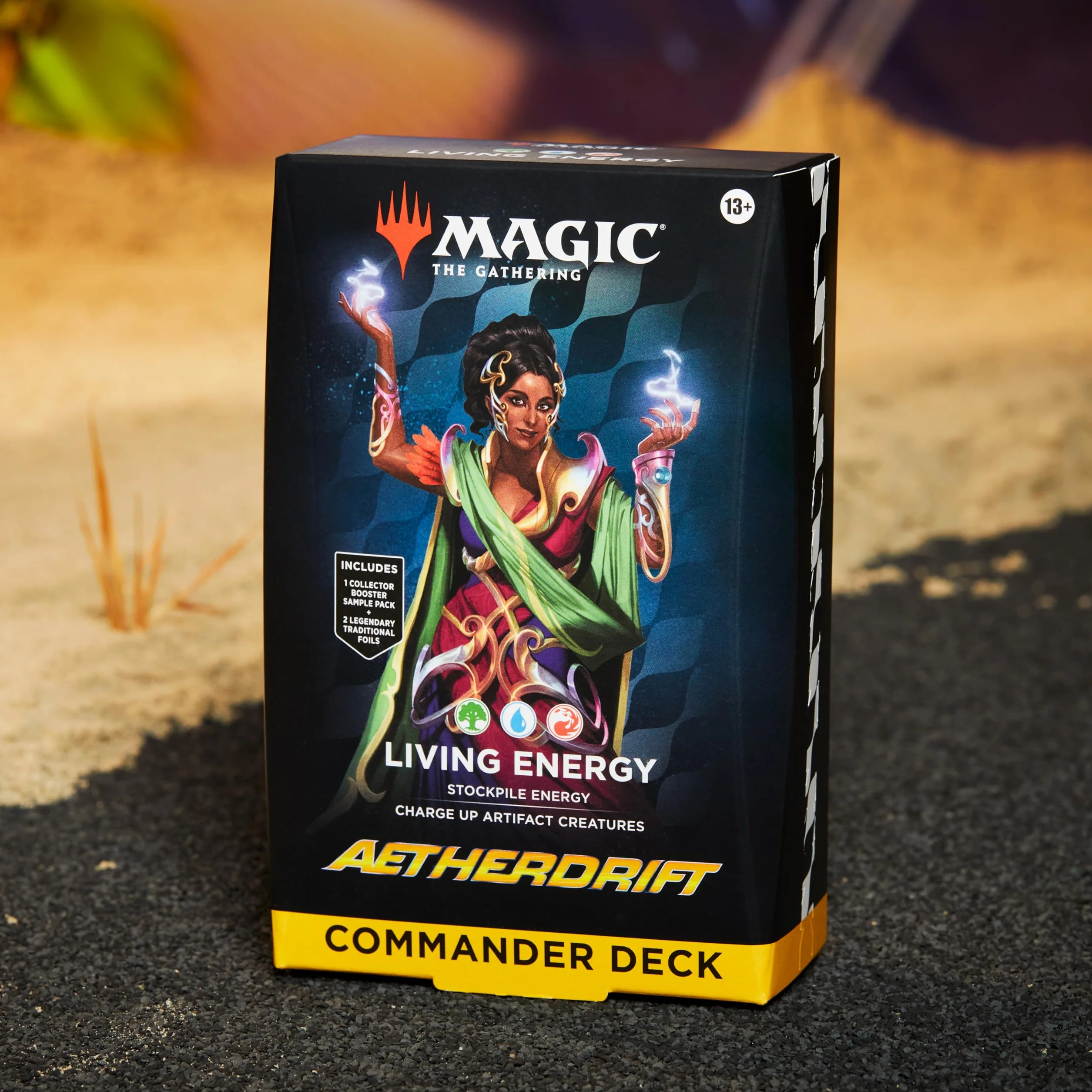 Magic: The Gathering Aetherdrift Talia dowódcy Commander — Living Energy (Wersja Angielska)