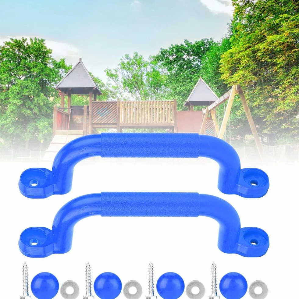 Antypoślizgowe plastikowe uchwyty zabezpieczające na plac zabaw dla dzieci (Blue)