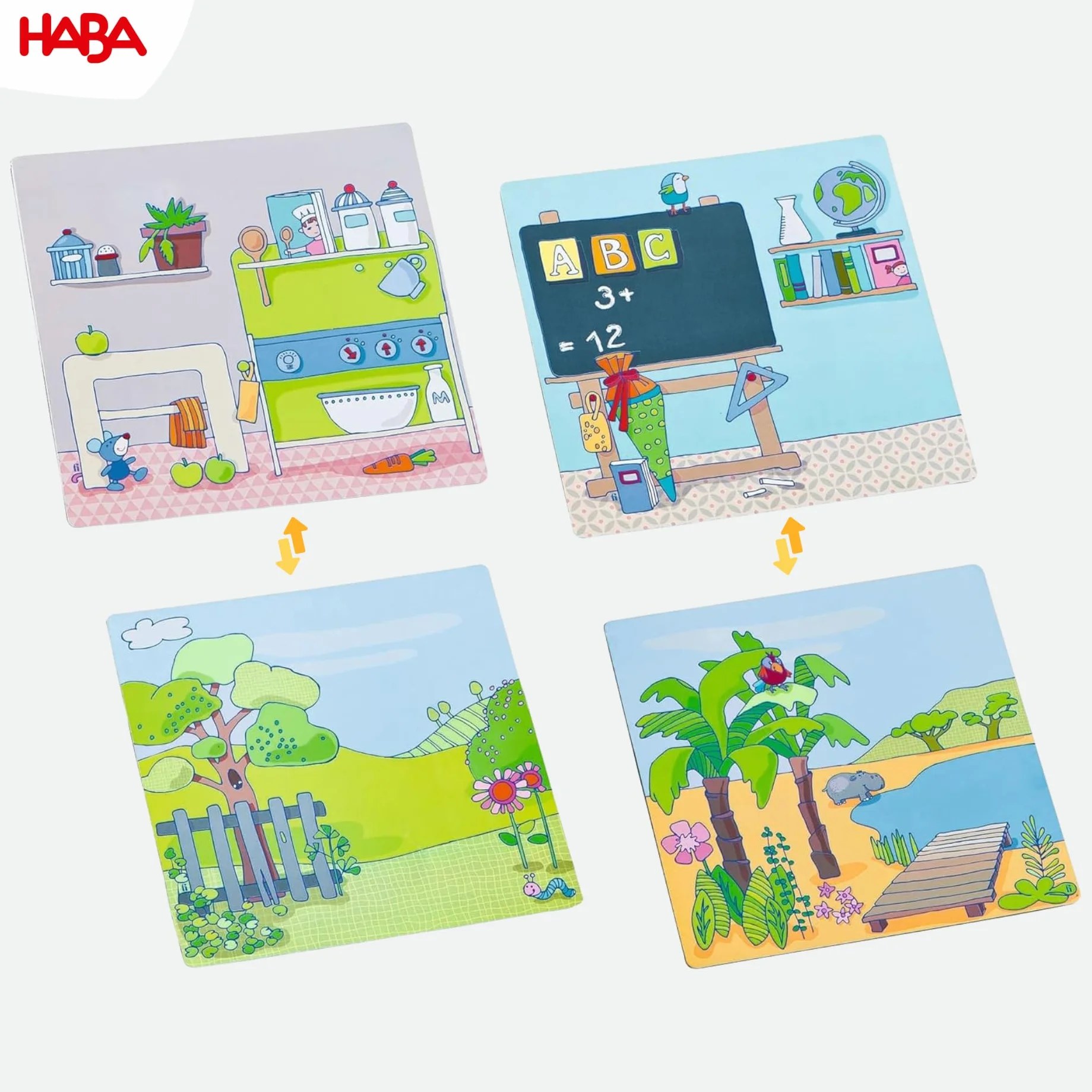 HABA 7392 – pudełko na magnes lalka do przebierania Lilli | urozmaicone puzzle magnetyczne wokół uroczej lalki Lilli | w praktycznym metalowym pudełku