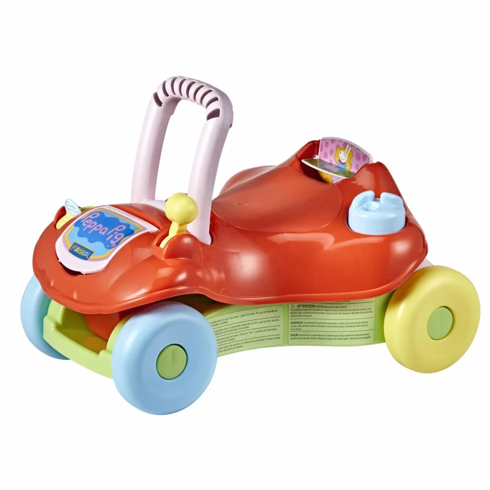 Playskool Step Start Walk N Ride Peppa Pig Zabawka do Pchania i Ciągnięcia, Wielokolorowy, Od 9 miesięcy