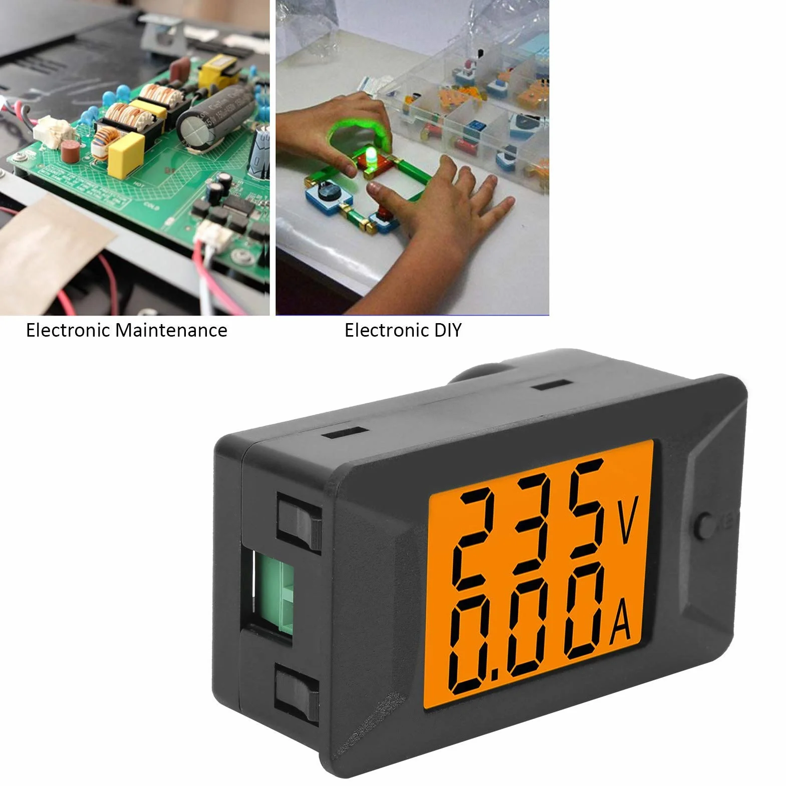 Podwójny cyfrowy amperomierz panelowy PZEM-026 AC 40-400V 100A amperomierz woltomierz bezdotykowy wbudowana instalacja 110-220V