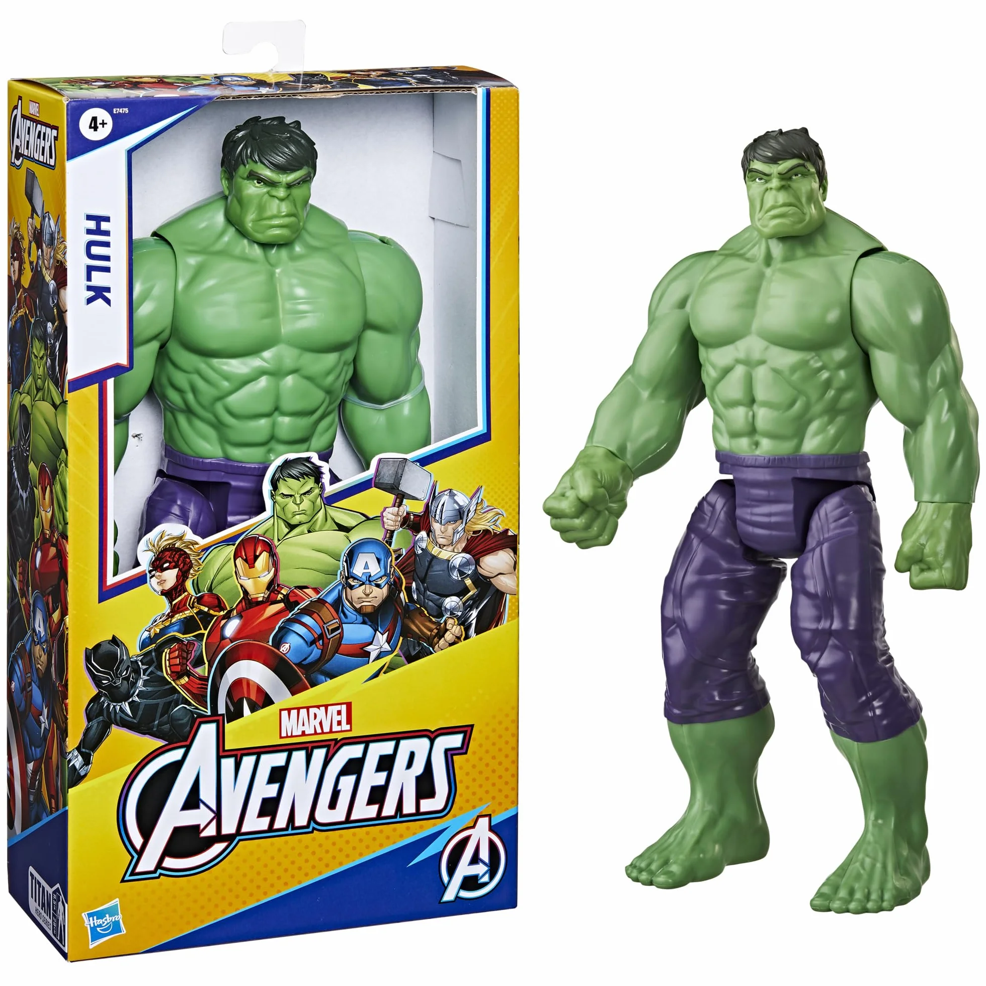 Hasbro Marvel Avengers Titan Hero Serie Blast Gear Deluxe Hulk figurka akcji, 30 cm, dla dzieci od 4 lat