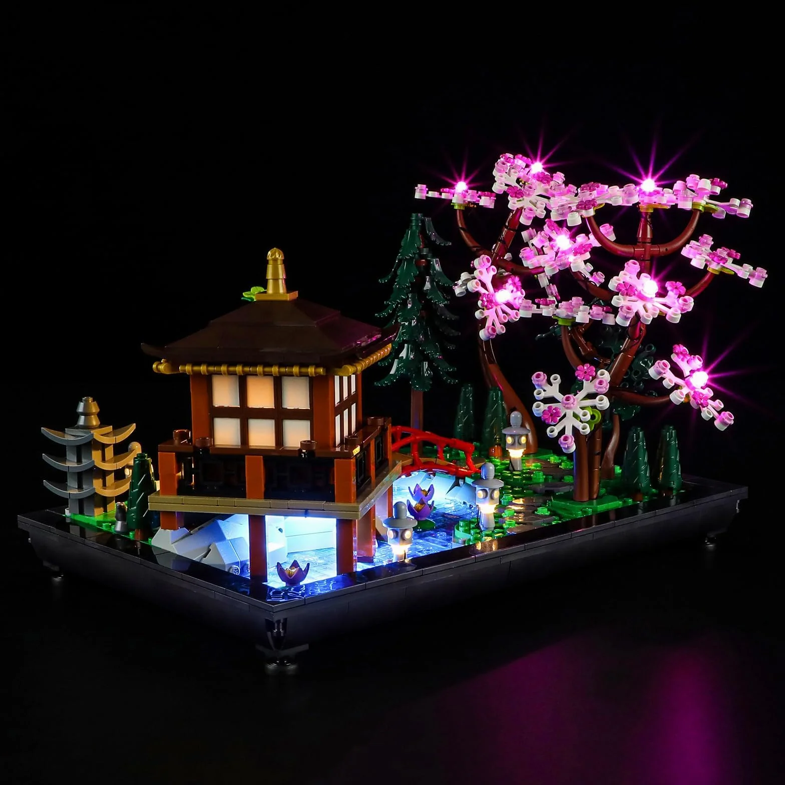 YEABRICKS Oświetlenie LED do modelu Lego-10315 Ikony Ogrodu Ciszy (zestaw Lego nie jest w zestawie)