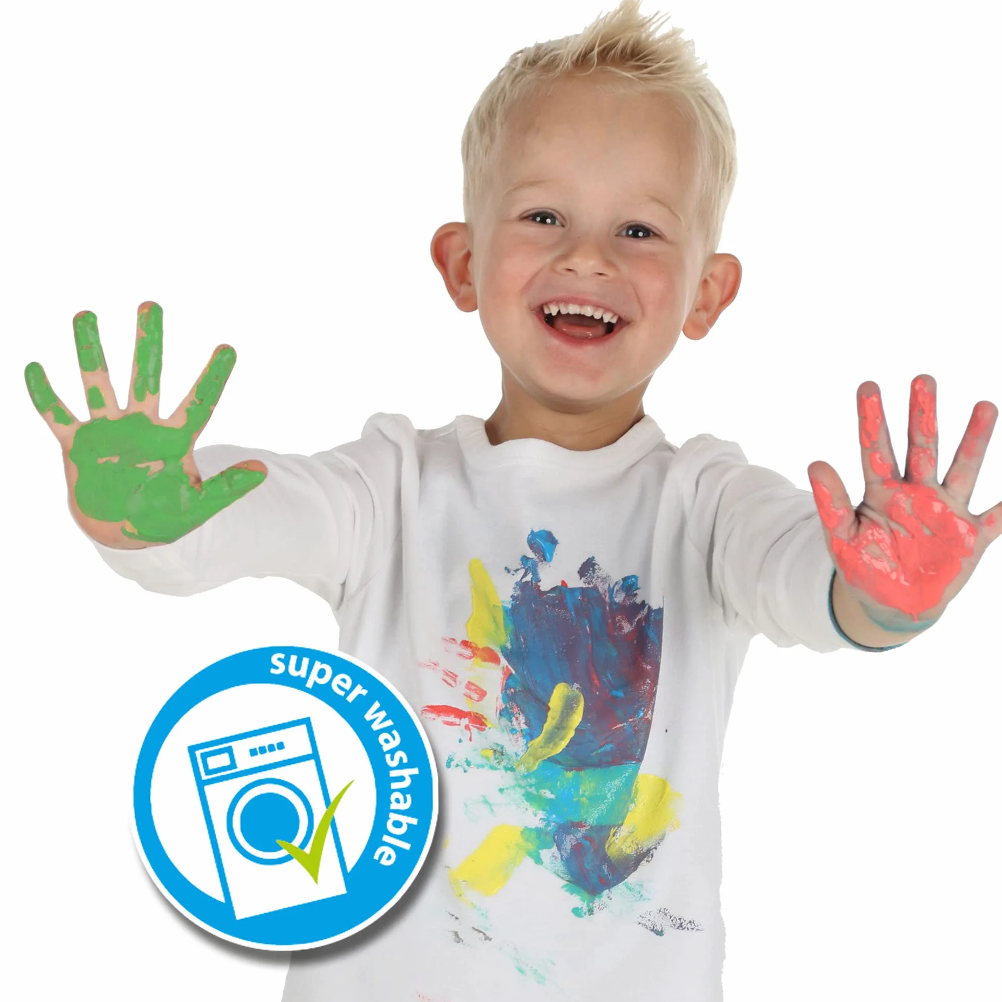 SES Fingerfarbe ECO Zmywalna Farba Do Palców 4 Kolory