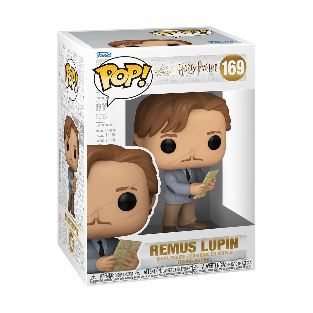 Funko POP! Movies: Harry Potter Prisoner Of Azkaban - Remus Lupin z mapą - kolekcjonerska figurka winylowa - pomysł na prezent - oficjalny towar - zabawki dla dzieci i dorosłych - fani filmów