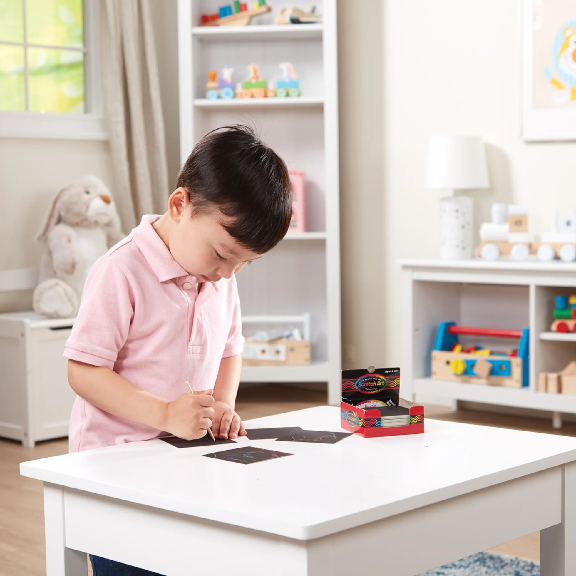Melissa & Doug tęczowa zdrapki | Zdrapki | Rękodzieło | Zestawy pieczątek & szablony | Prezent świąteczny | Sztuka do zdrapywania | Sztuka i rzemiosło | 4+ | Prezent dla chłopca lub dziewczyny
