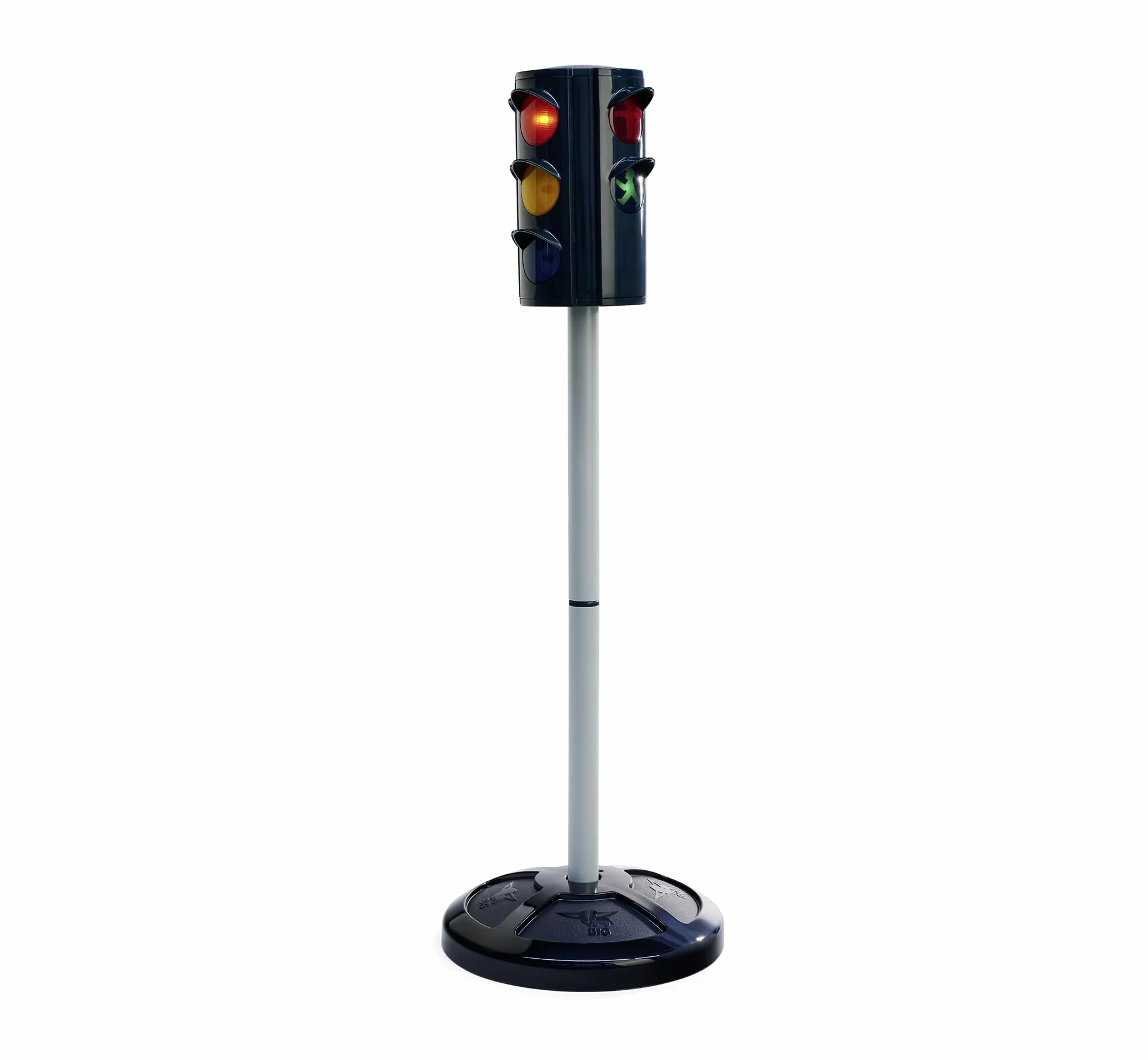 Big ampelmann drogowy (71 cm) – duża zabawka świetlna dla dzieci od 3 lat ze światłem i kultowym sygnalizacją świetlną, z 4 stronami do zabawy wewnątrz i na zewnątrz