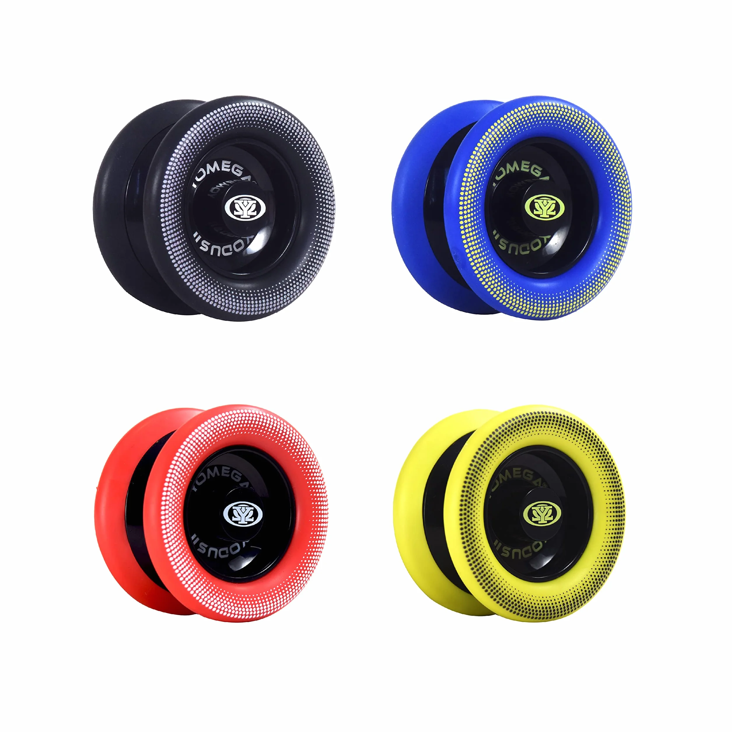 Yomega Xodus II YoYo– zawiera technologię łożyska w rolce, gumowe obręcze i kształt skrzydełka – profesjonalna responsywna YoYos Intermediate Level Play (Black Red)