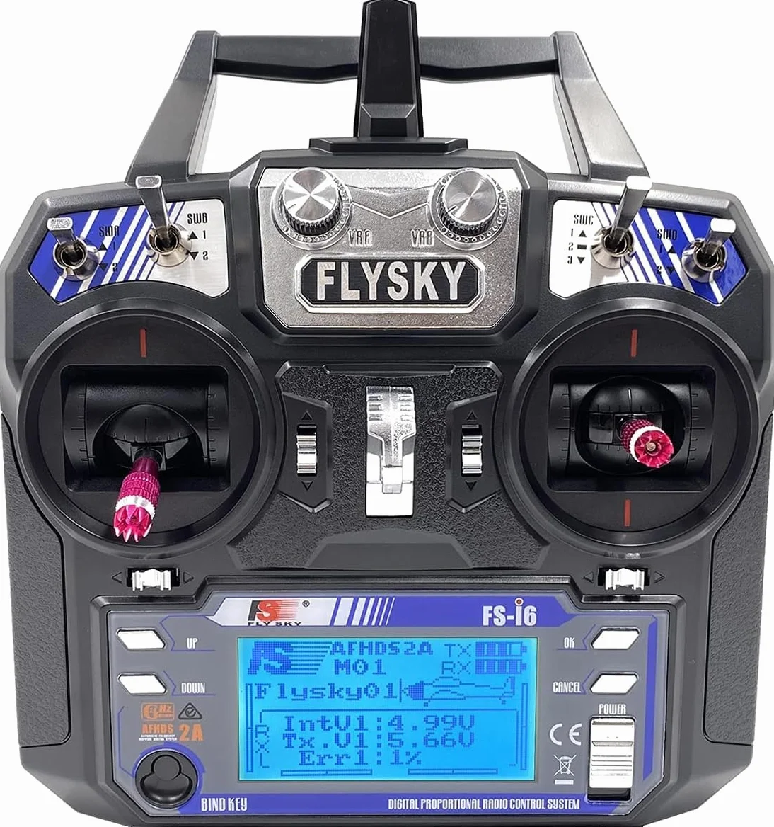 DTXMX Flysky FS-i6 2,4 GHz 6-kanałowy nadajnik rc zdalne sterowanie z odbiornikiem FS-iA6 Radio Control System do RC Quadcopter, stałe skrzydło helikoptera (tryb 2)