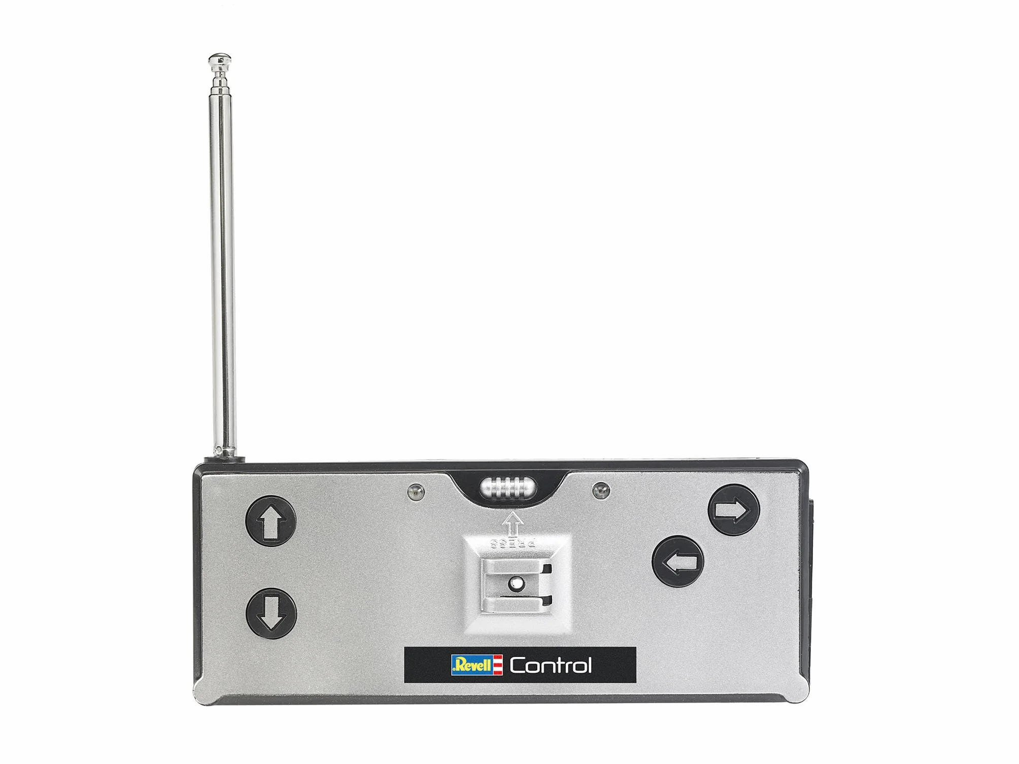 Revell Control 23560 Mini zdalnie sterowany samochód wyścigowy zielony, ze sterowaniem 40 MHz, w pojemniku na puszki, zawiera stożki drogowe, długość 8 cm