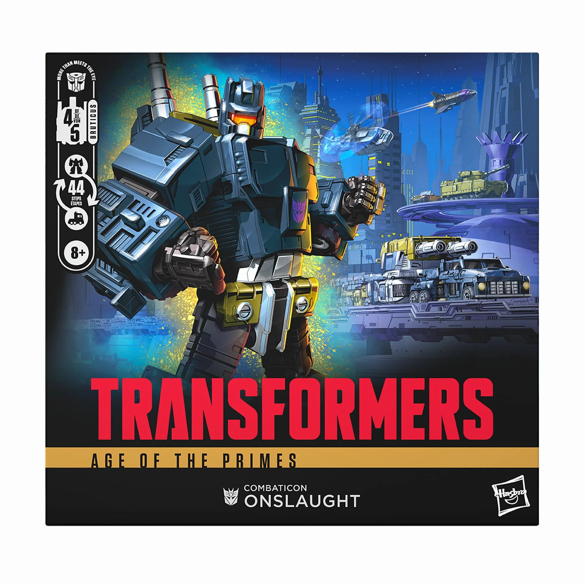 Transformers Age of The Primes, Combaticon Onslaught, kabriolet klasy dowódcy 17 cm, zabawki robotów, od 8 lat