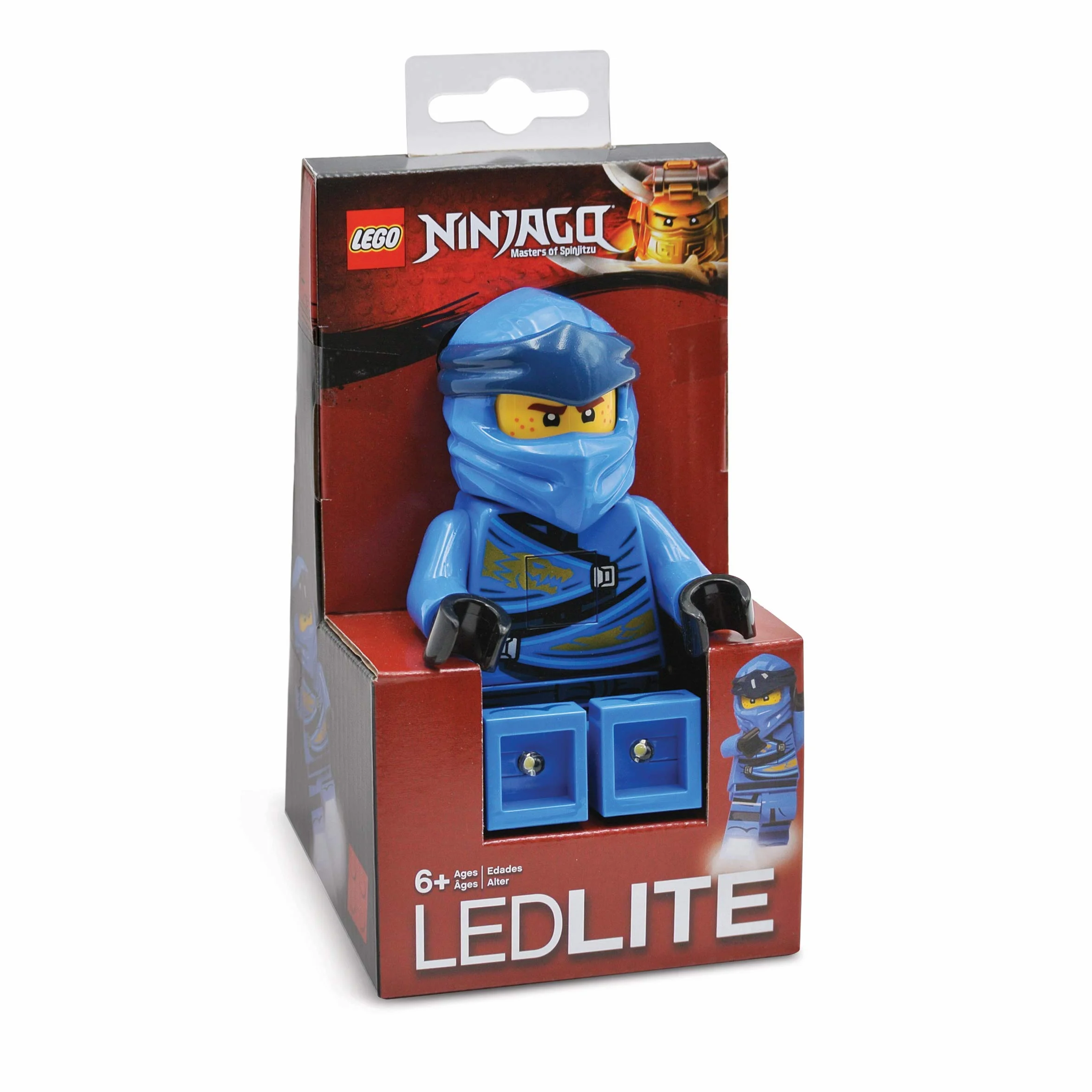 Lego Ninjago Legacy - Jay - Latarka LED na baterie, 127 mm, automatyczne wyłączanie, baterie w zestawie