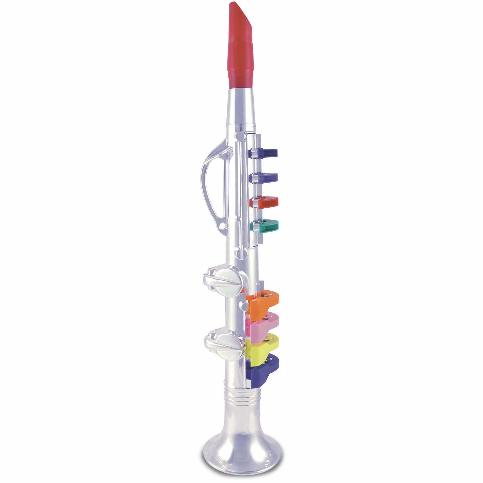 Bontempi 32 4431 klarnet z 8 kolorowymi przyciskami/nutami. dł. 420 mm