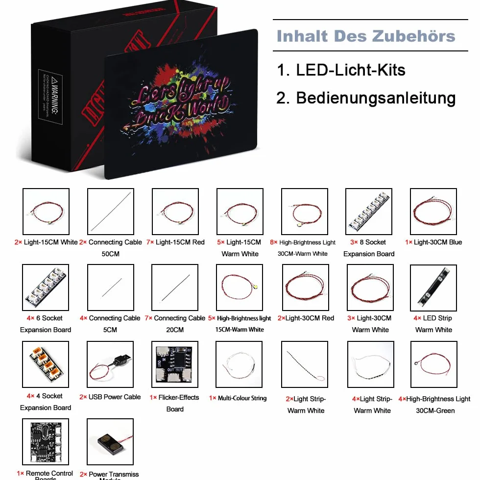 Zestaw świateł LED do Lego Home Alone, zdalne sterowanie dekoracyjne oświetlenie do Lego 21330 ekskluzywny zestaw kolekcjonerski