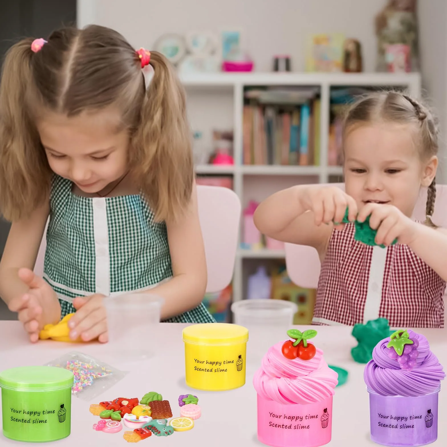 Zestaw Fluffy Slime, 12 sztuk, puszysty masło, slime, zestaw do samodzielnego wykonania, zawiera puszysty śluz chmury, śluz dla dzieci, na imprezę, prezent urodzinowy
