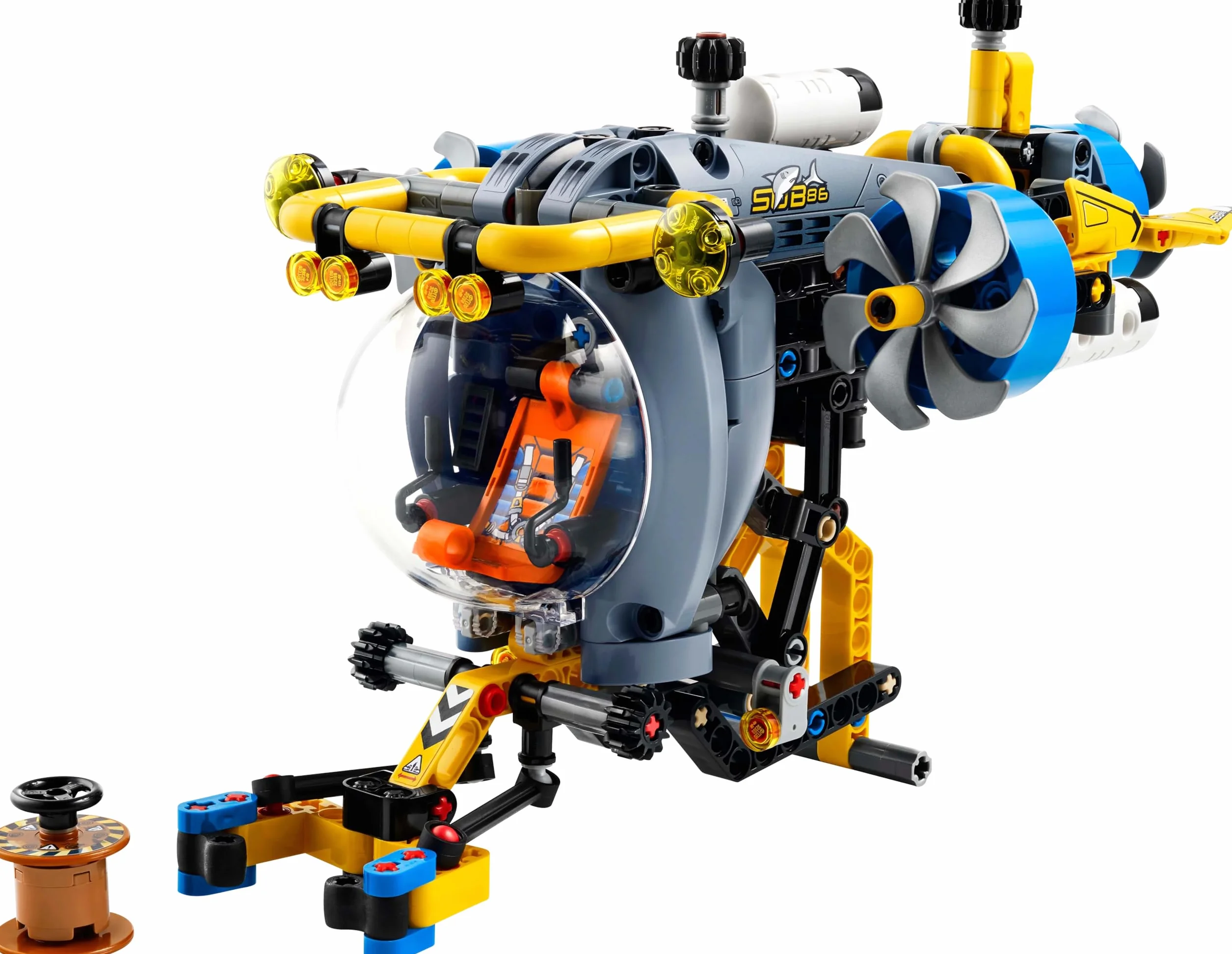 LEGO Technic Badawcza Łódź Podwodna, Konstrukcyjna Zabawka dla Dziecka do Zbudowania, Model Pojazdu z Otwieranym Kokpitem, Kreatywny Prezent dla 9-latka, dla Chłopca i Dziewczynki, Fana Nauki, 42201