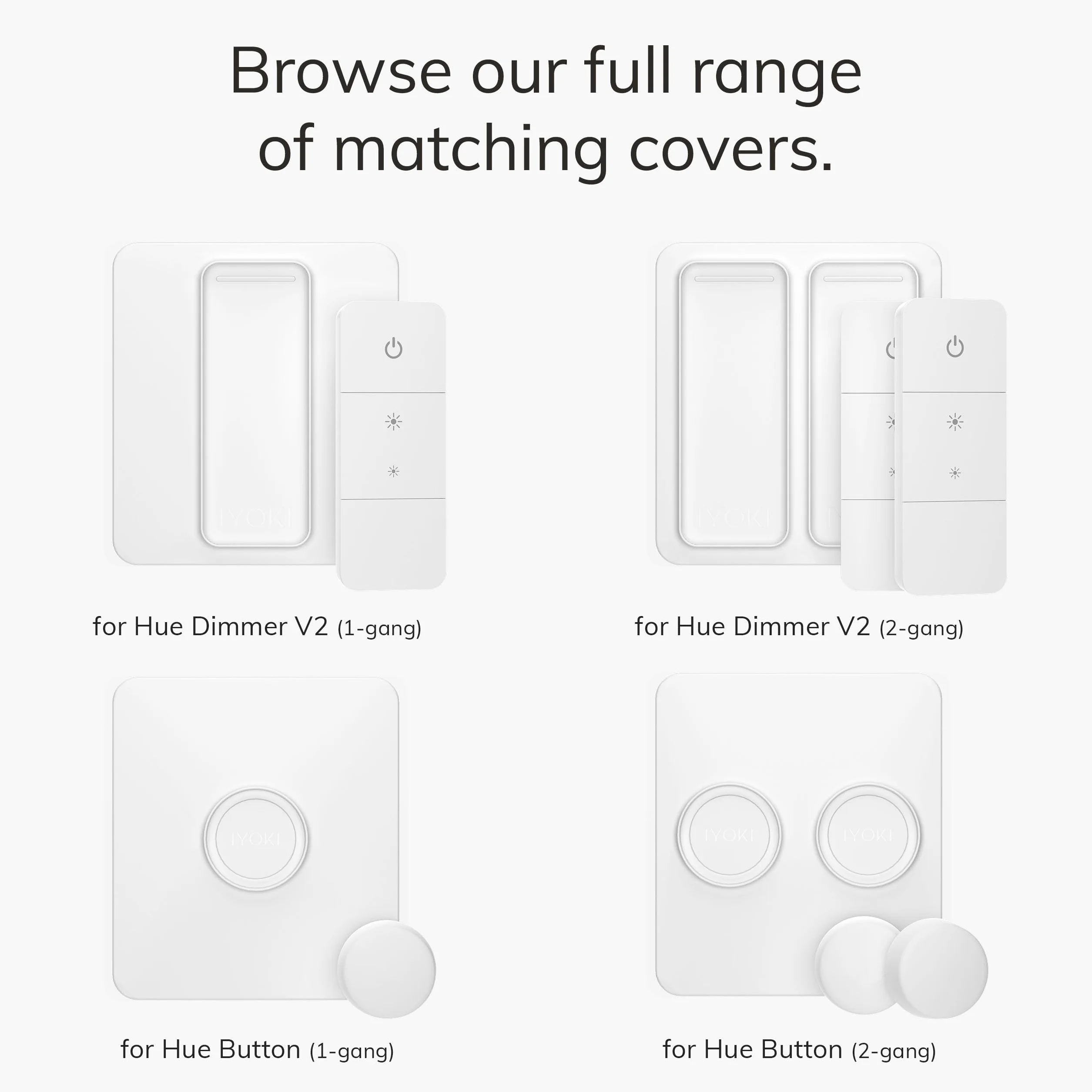 Pro Osłona Przełącznika dla Philips Hue Dimmer V2, Kompatybilna z Hue Switch Cover, Adapter Płyty Przełącznika Zdalnego Oświetlenia, 1-Gang (1-Pack)
