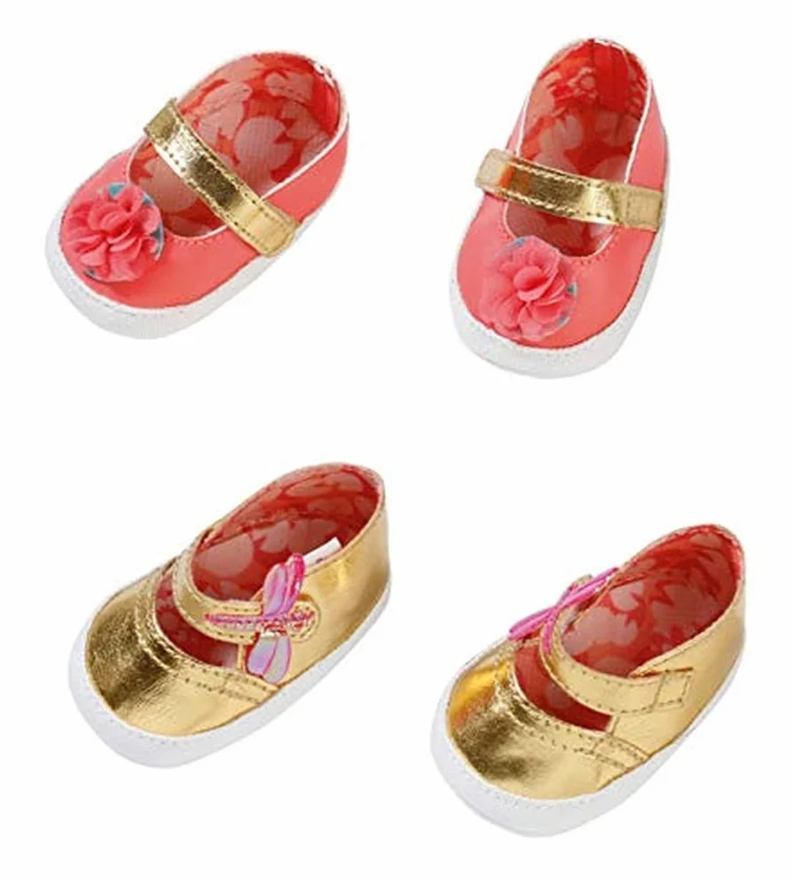 Baby Annabell Shoes 43 cm - For Toddlers 3 Years & Up - Easy for Small Hands - Includes 1 Pair of Shoes & 2 Designs