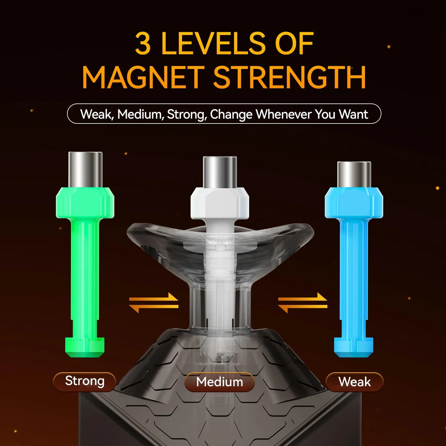 GAN15 Maglev Magnetic Cube Profesjonalna Kostka Magnetyczna 3x3, Speed Cube z 76 Magnesami/Samonastawnymi Warstwami 40 Stopni / 58,6 g,Flagowe Puzzle 2024