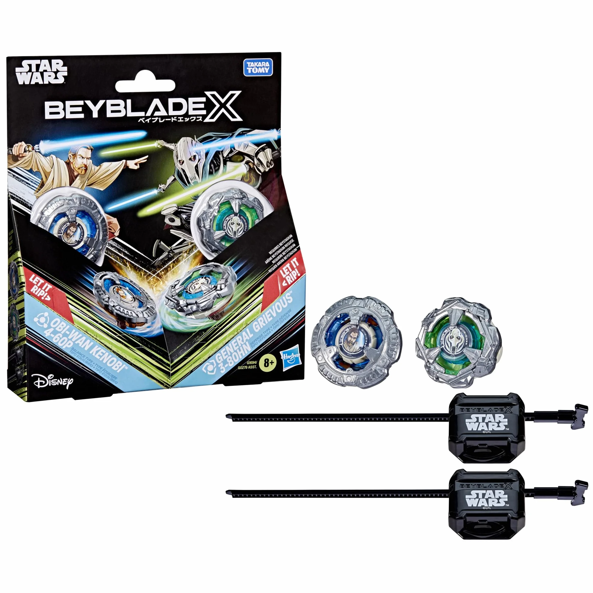 Beyblade X i Gwiezdne wojny Collab, Obi-Wan Kenobi 4-60P kontra General Grievous 3-80HN