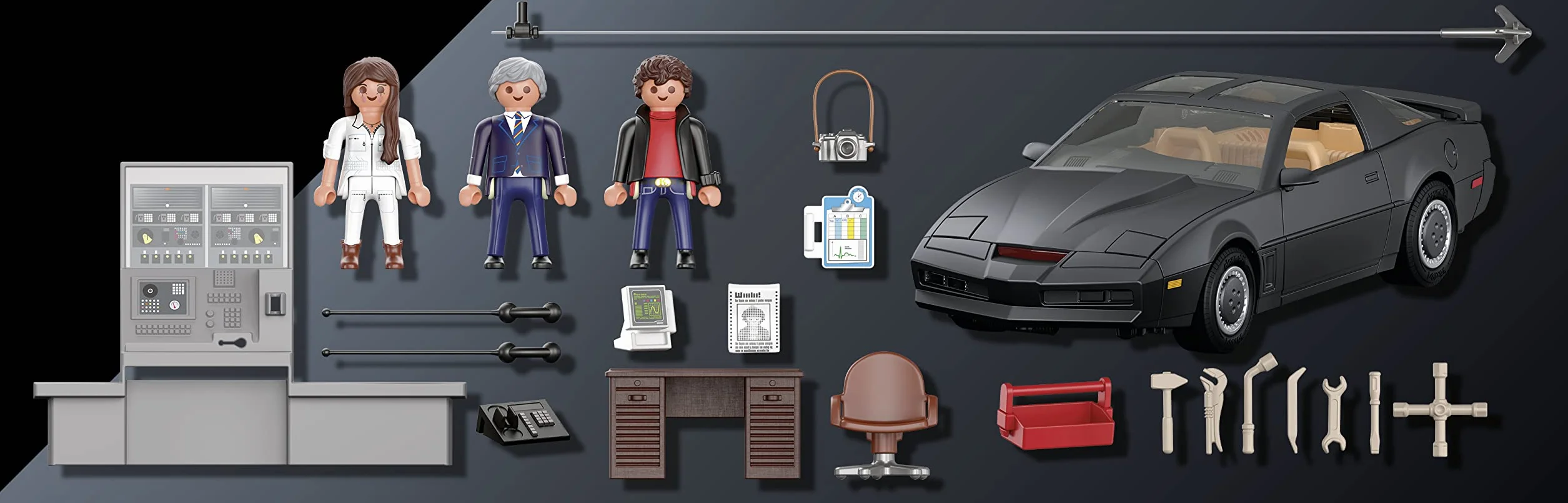 PLAYMOBIL 70924 Knight Rider - K.I.T.T., do kolekcjonowania i zabawy, od 5 lat