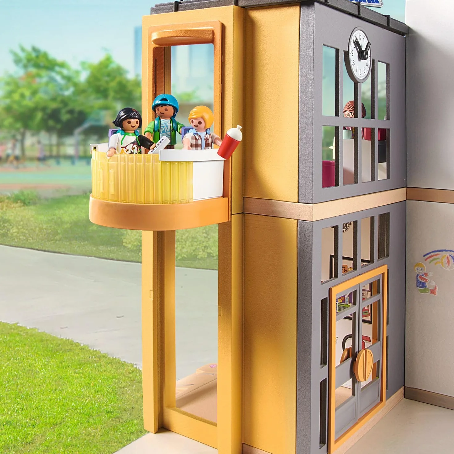 PLAYMOBIL City Life 71327 Duża Szkoła, od 4 Lat