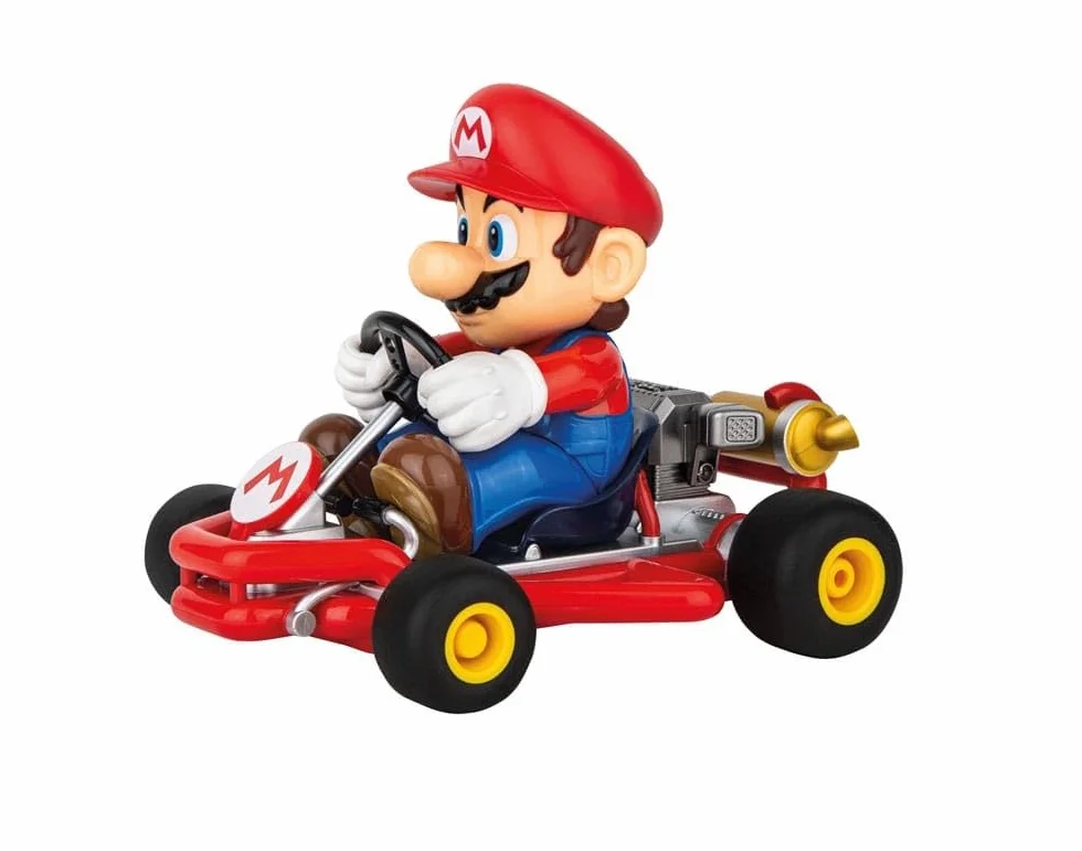 Carrera 370200989P RC 2,4 GHz Mario Kart Pipe Kart Mario RC pojazd oficjalnie licencjonowany autentyczne wzornictwo dla fanów Nintendo samochód zdalnie sterowany