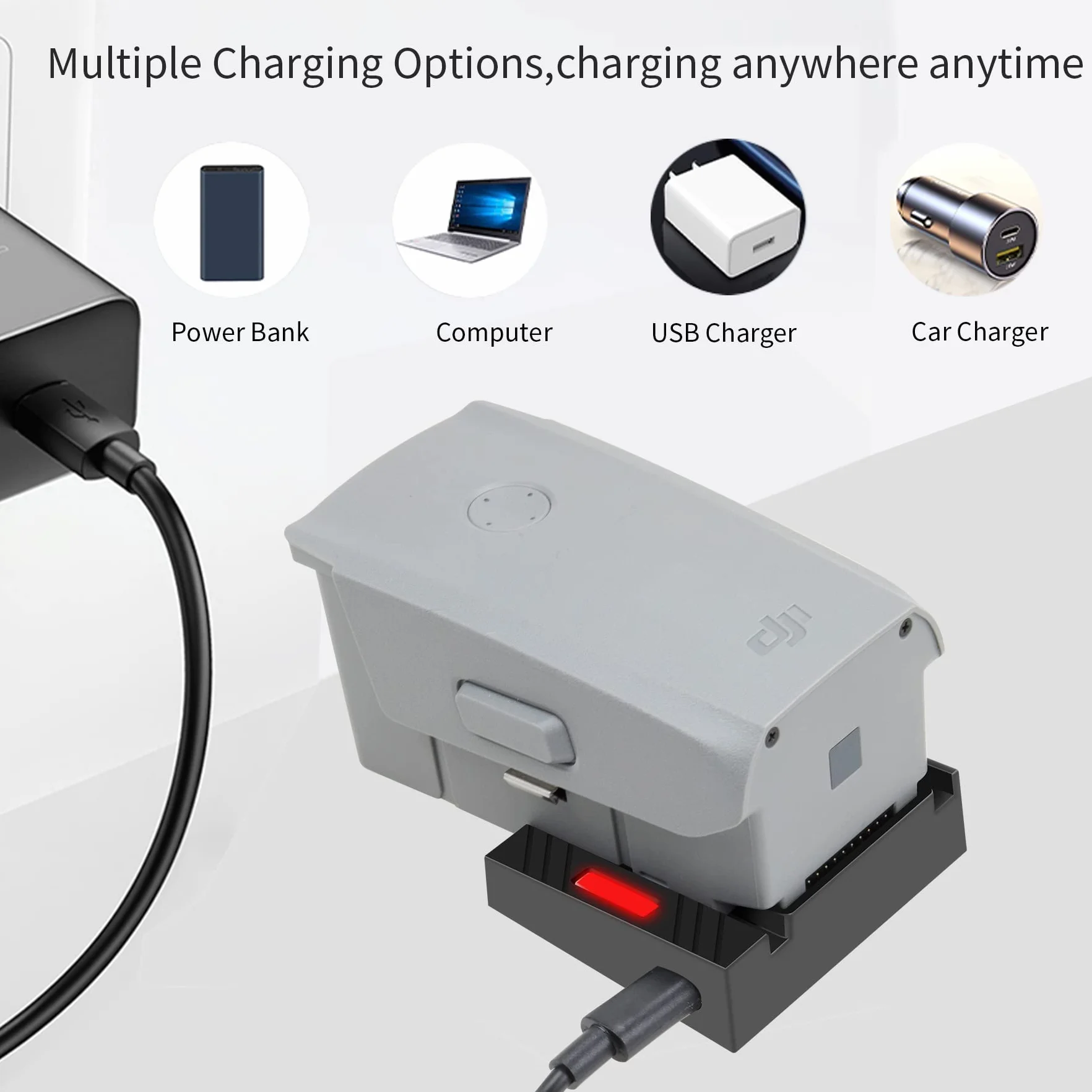 Ładowarka USB z PD/QC do DJI Air 2S, dron Mavic Air 2, akcesoria do centrum ładowania Raqid