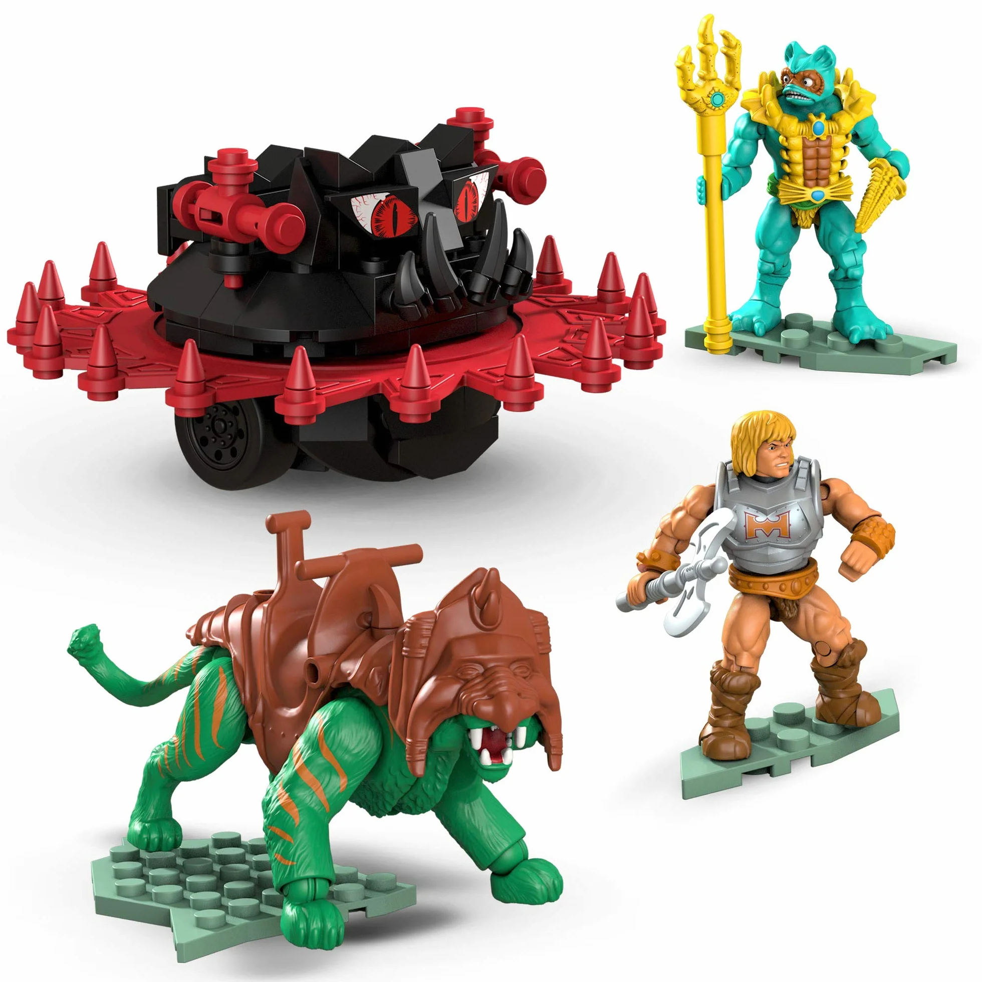 MEGA Construx GPH23 - Probuilder Masters of The Universe Classic Roton Assault, zawiera dwie mikrofigurki do kolekcjonowania, zabawka od 8 lat