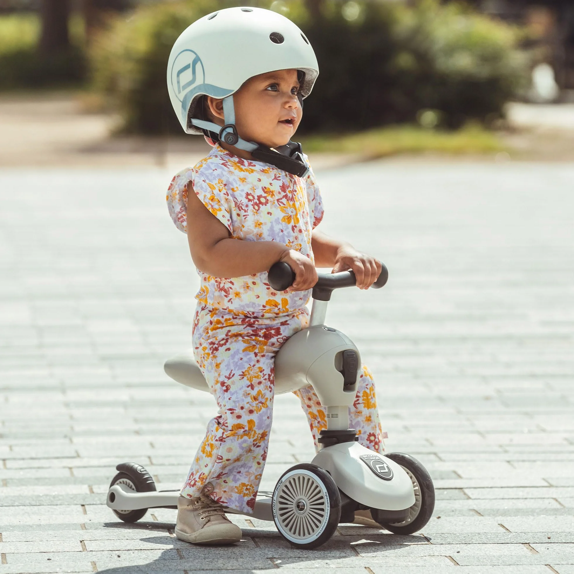 Scoot & Ride Unisex – Baby Highwaykick 1 Jeździk z Siedziskiem popielaty