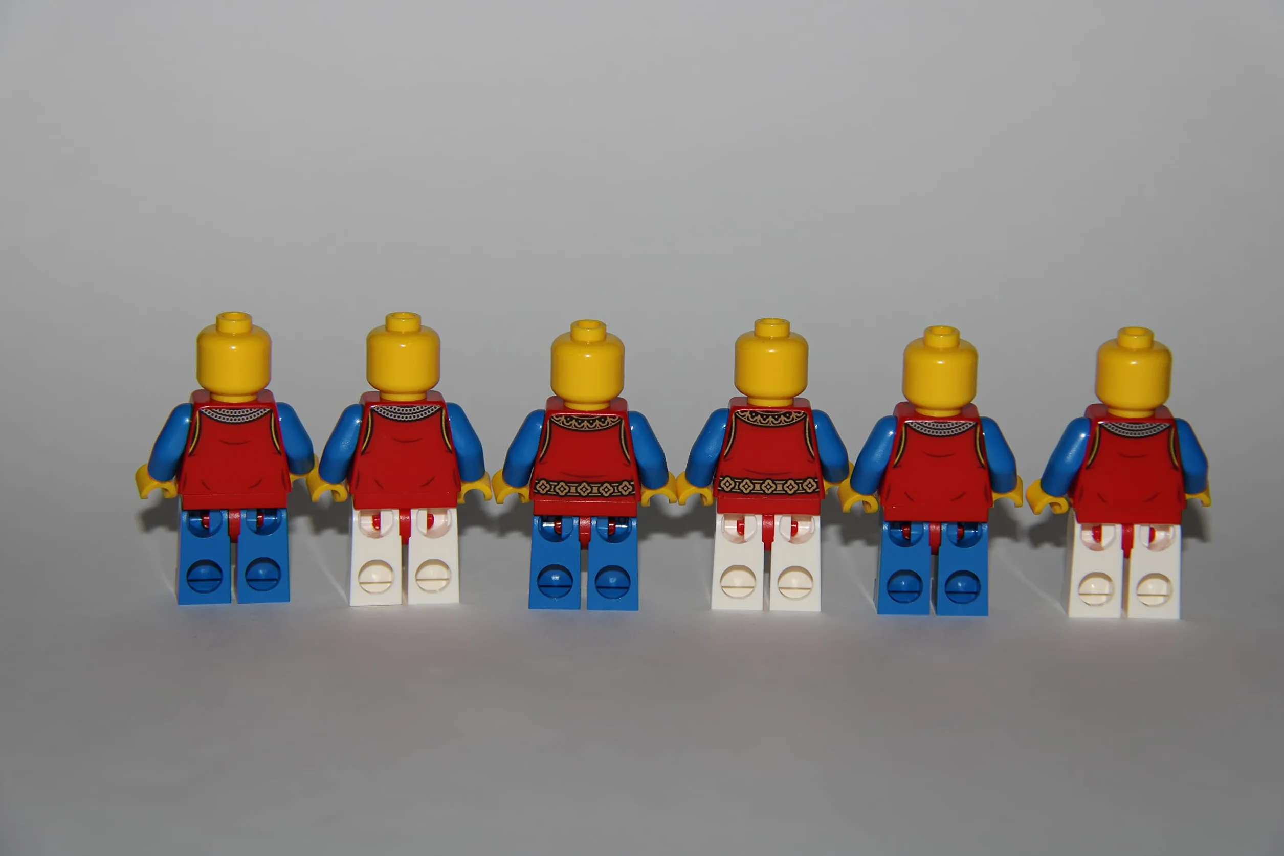 LEGO Minifigurki Rycerze Falkenritter Löwenritter Figury Czarne Rycerze Orła (6 Rycerzy Lwa), Czarne