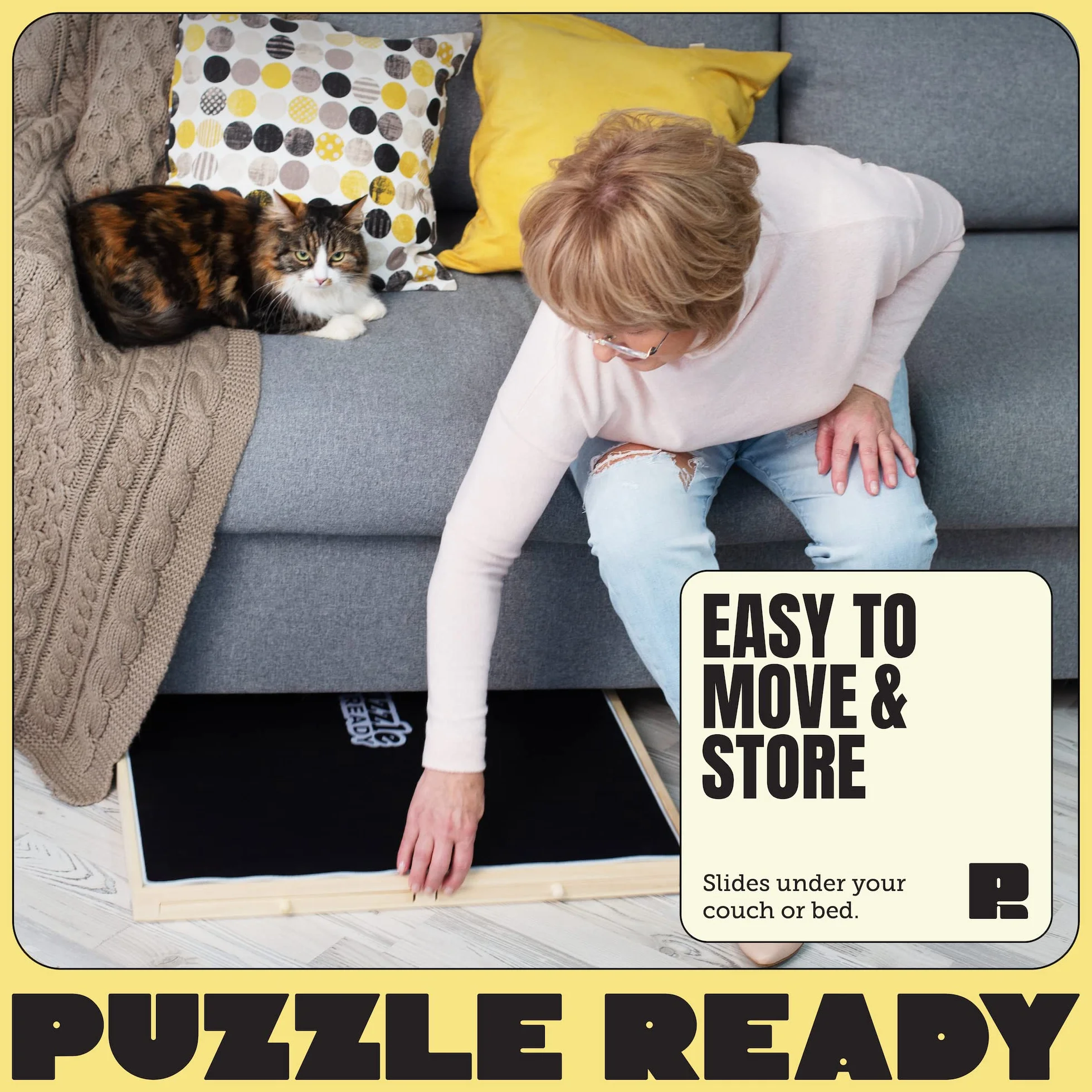 Gotowa do użycia deska z kolorowymi szufladami i matą na okładkę drewnianą deskę do puzzli 24" X 30" Puzzle 1000/1500 elementów Przenośny organizer do puzzli (1000)