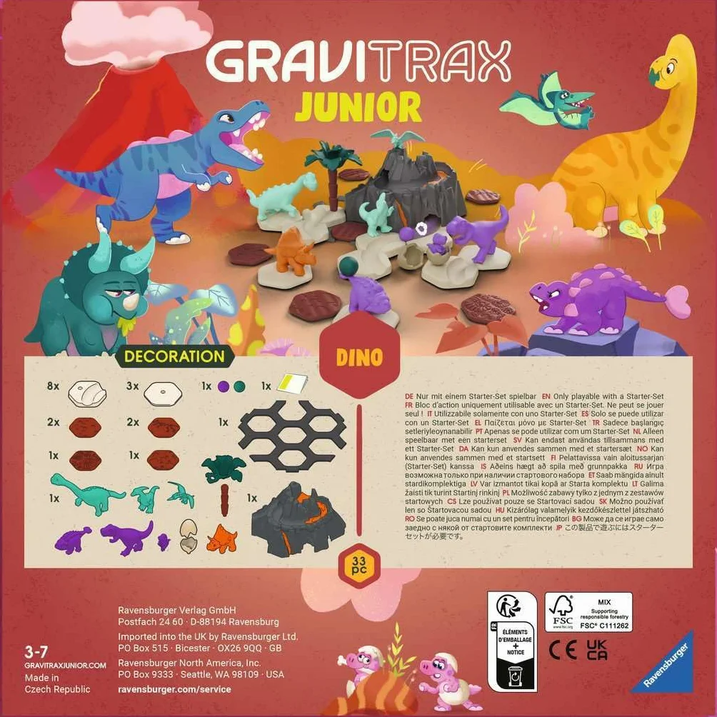 Ravensburger Gravitrax Junior Zestaw Uzupełniający Dino