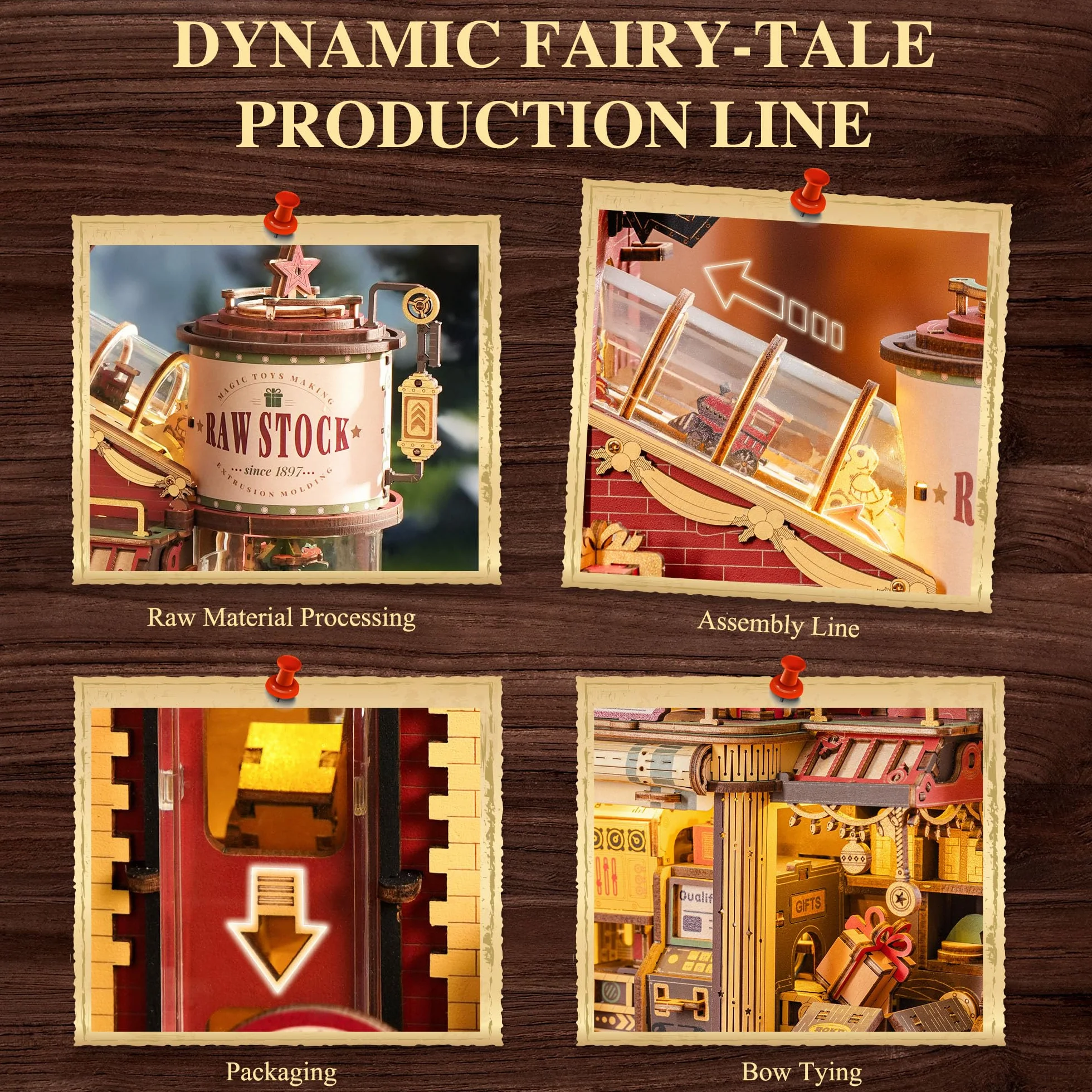 ROKR Modele do Sklejania Dorośli Puzzle 3D Dream Gift Factory 449 sztuk EAB01