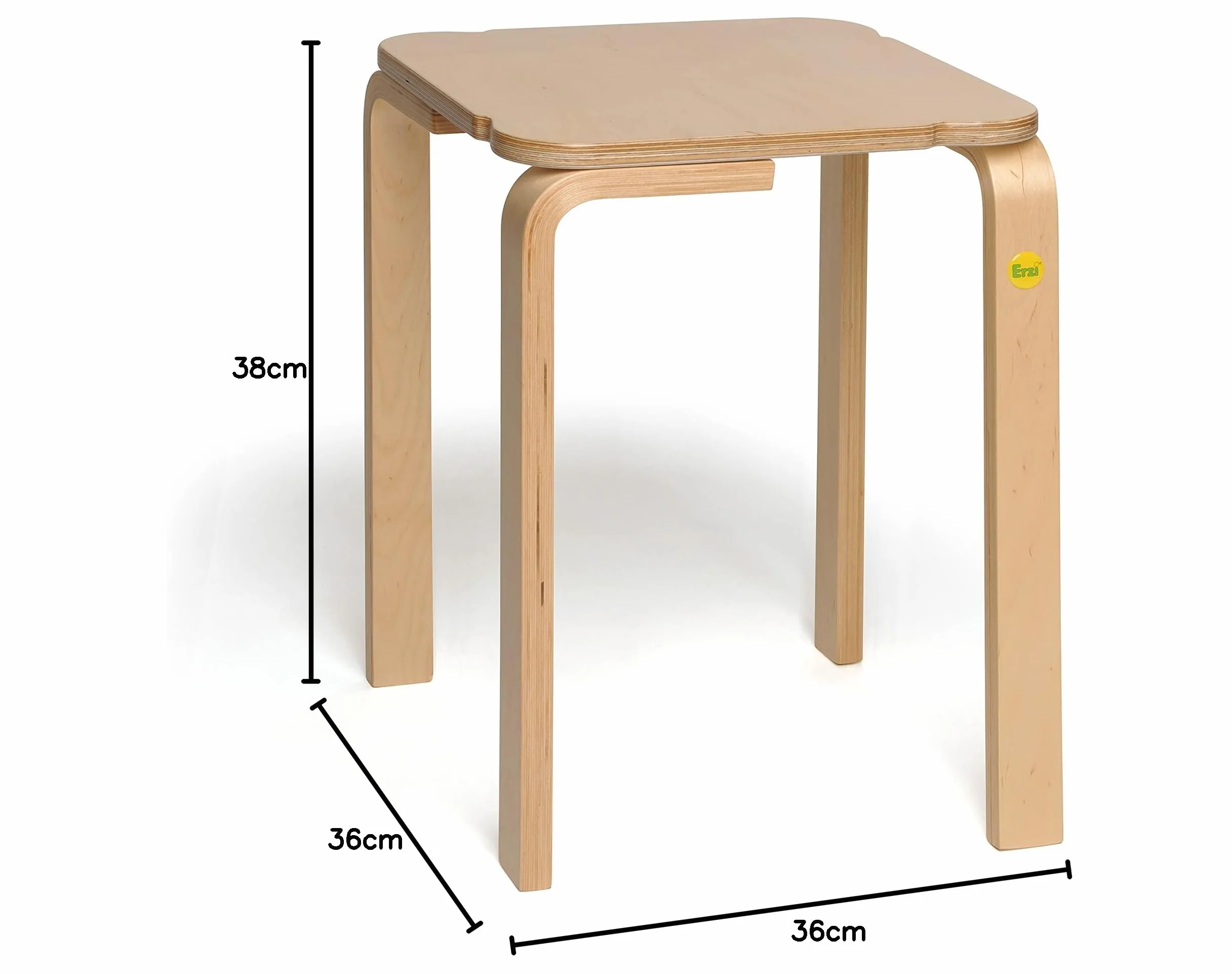 Erzi Erzi50035 taboret drewniany zabawka, 45 cm