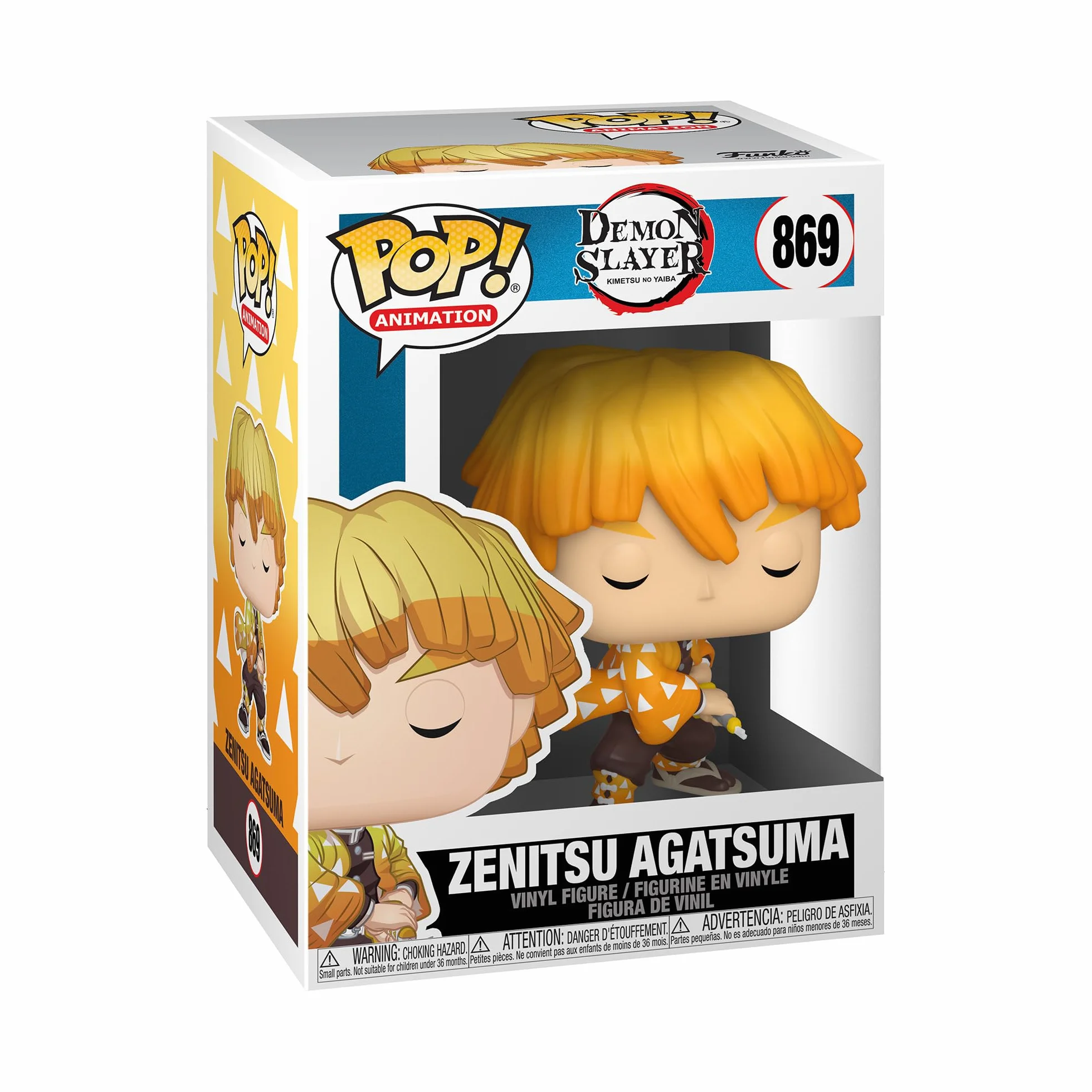 Funko POP! Demon Slayer Zenitsu Agatsuma Wyłącznie Amazon Kolekcjonerska figurka winylowa