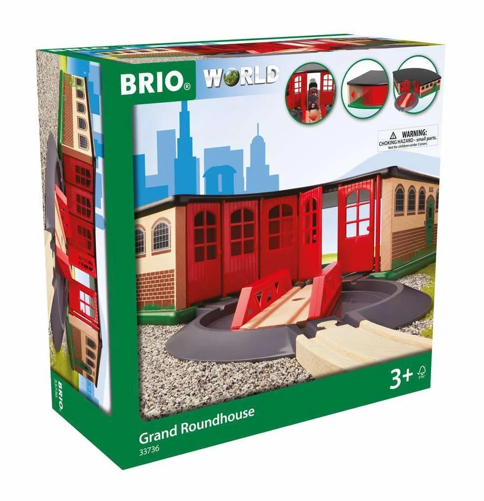 BRIO World - Großer Ringlokschuppen