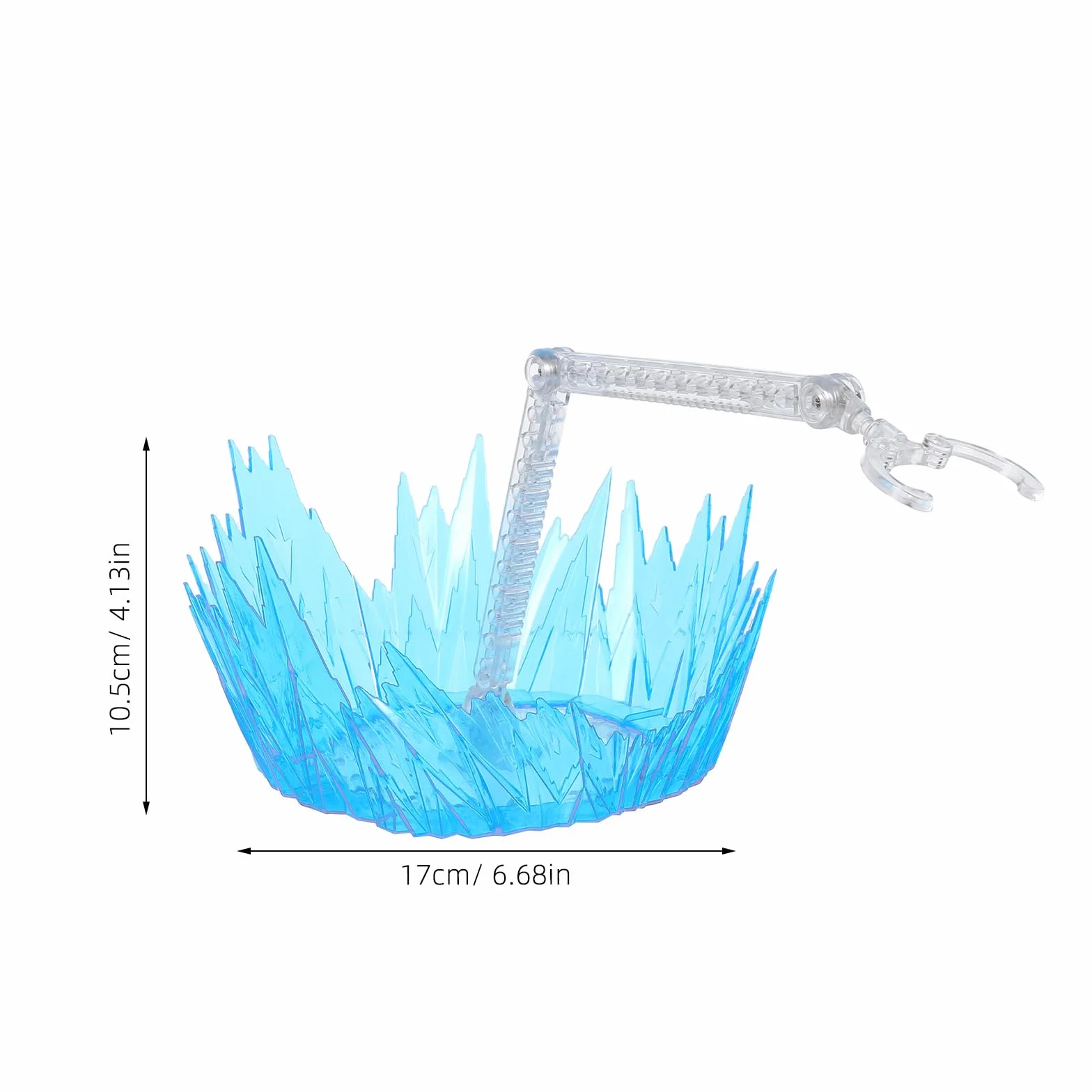 Vaguelly Stojak na figurki akcji z efektem uderzeniowym, kompatybilny z modelami 1/100, plastikowa podstawa