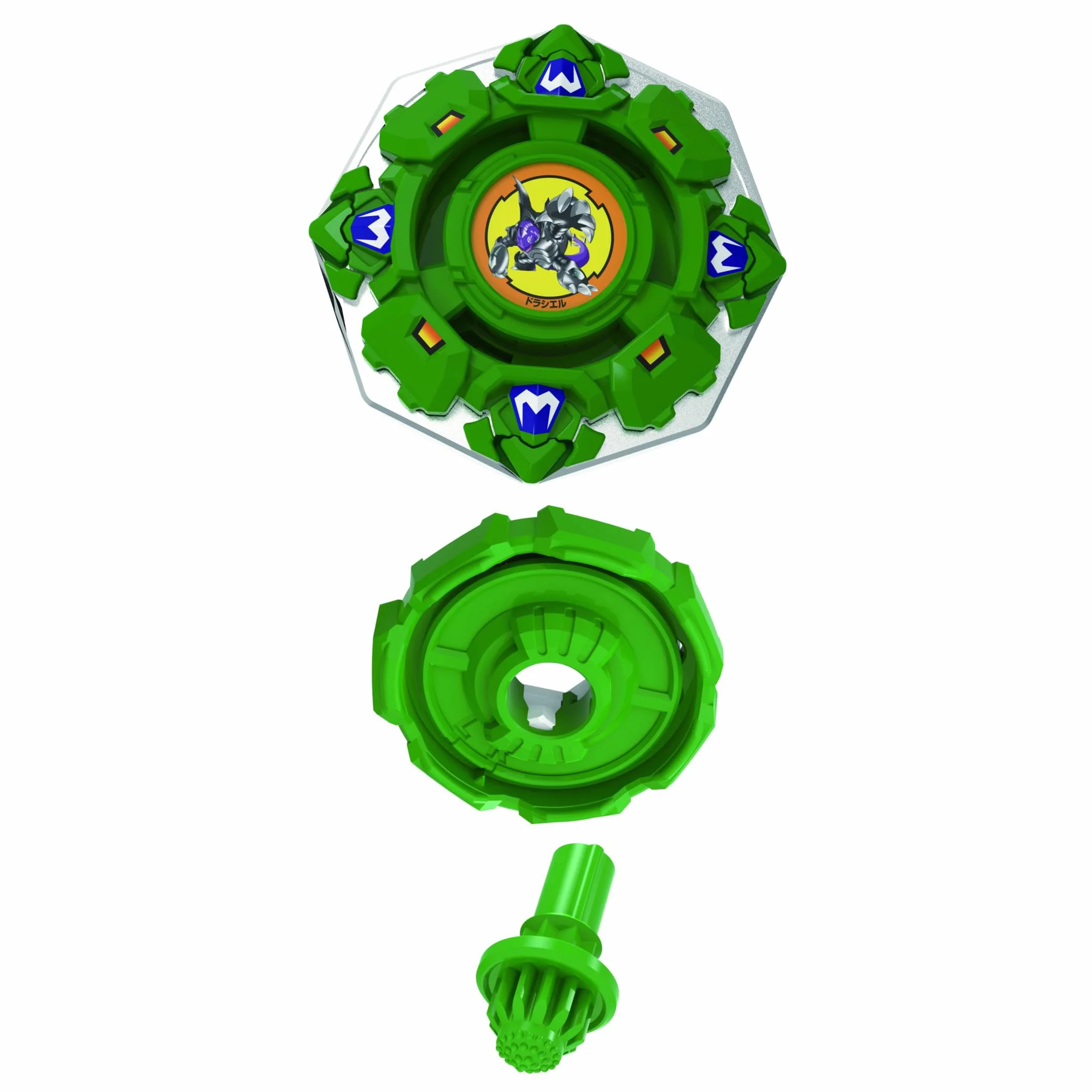 Takara Tomy Beyblade X X-Over Project Draciel Shield 7-60D bączek defensywa z wyrzutnią