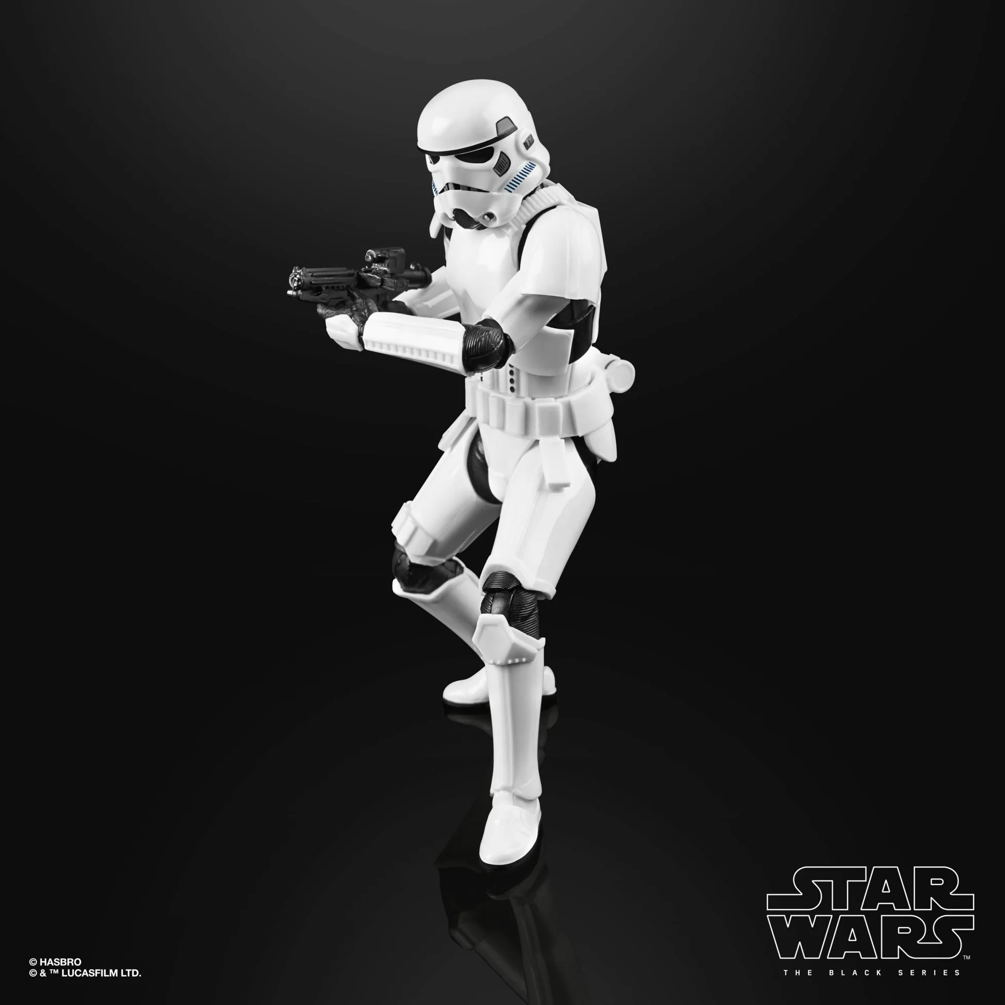 Star Wars Czarna seria imperialny szturmowiec zabawka 15 cm skala Mandalorian kolekcjonerska figurka akcji, dzieci w wieku 4 lat