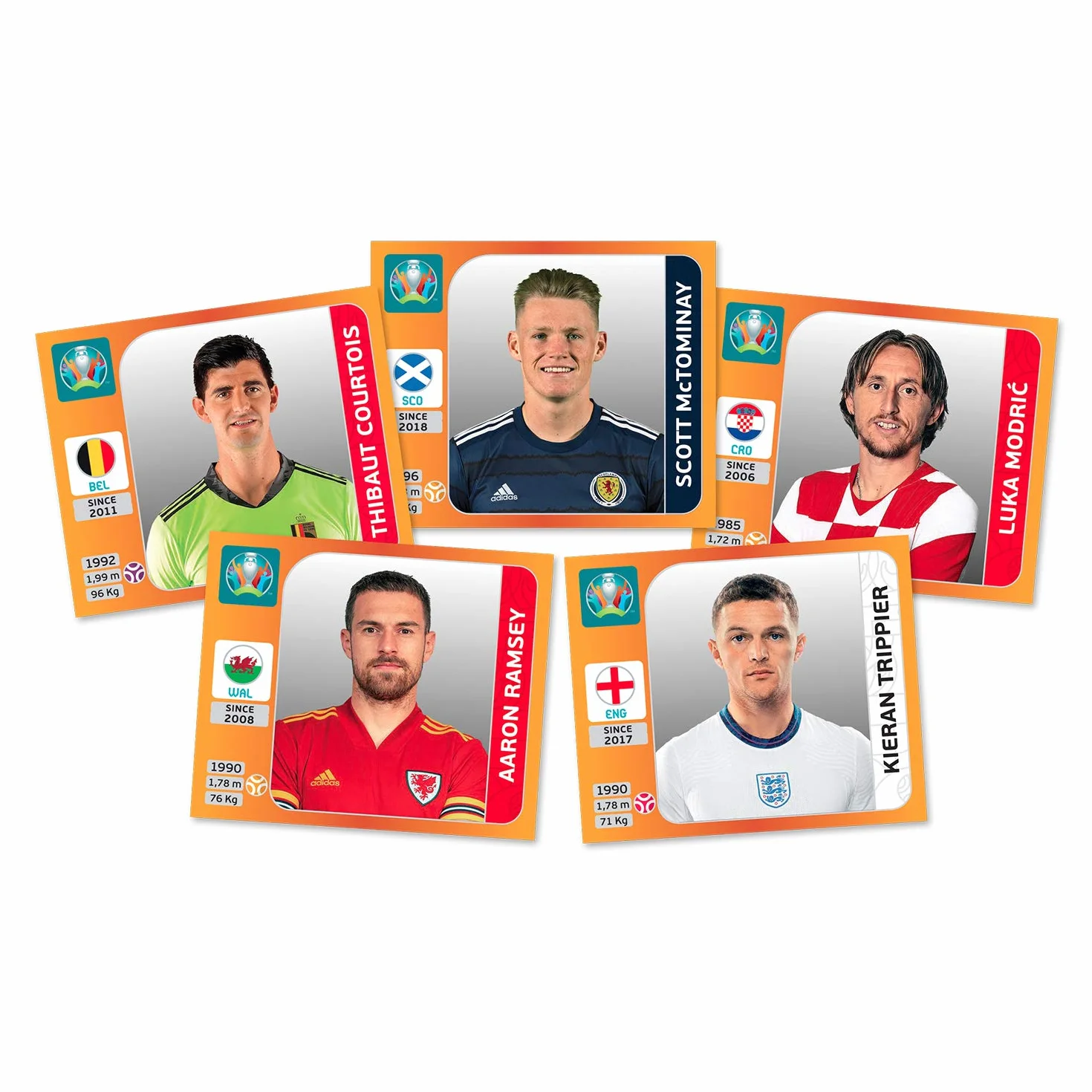 Panini UEFA Euro 2020 Naklejki Tournament Edition Boite 50 pochettes