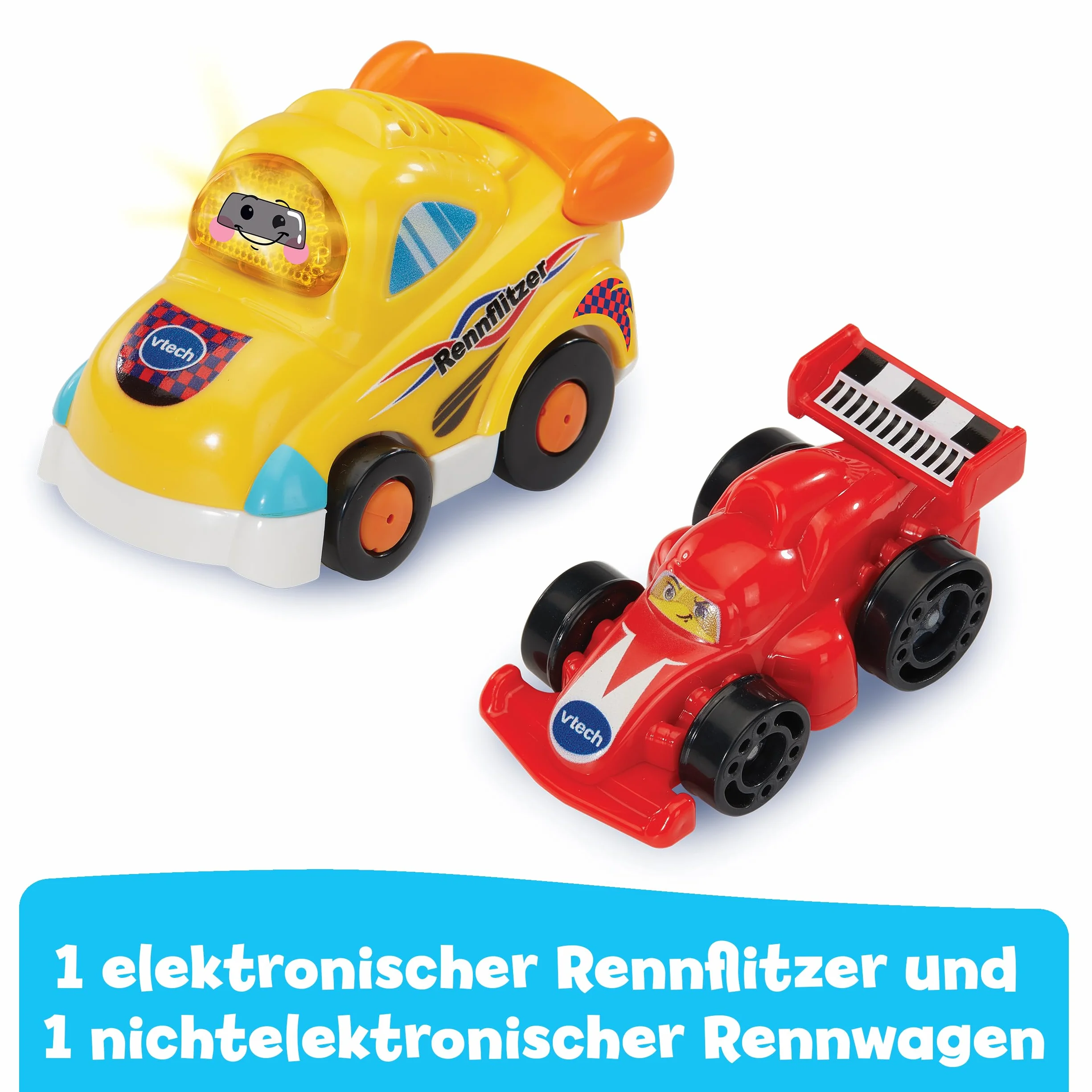 VTech Baby Tut Tut Baby Flitzer - wieża zygzakowa – interaktywny zestaw do zabawy z samochodem wyścigowym, muzyką, ekscytującymi zdaniami i dźwiękami – dla dzieci w wieku 1-5 lat