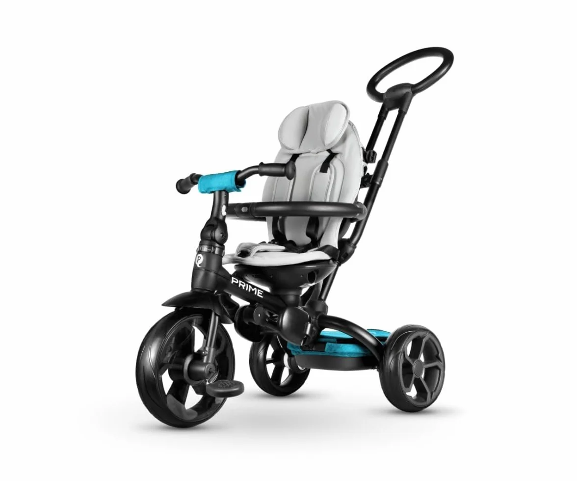 QPLAY - Rower trójkołowy Prime Evolution 3 w 1, kolor niebieski, QP100.00